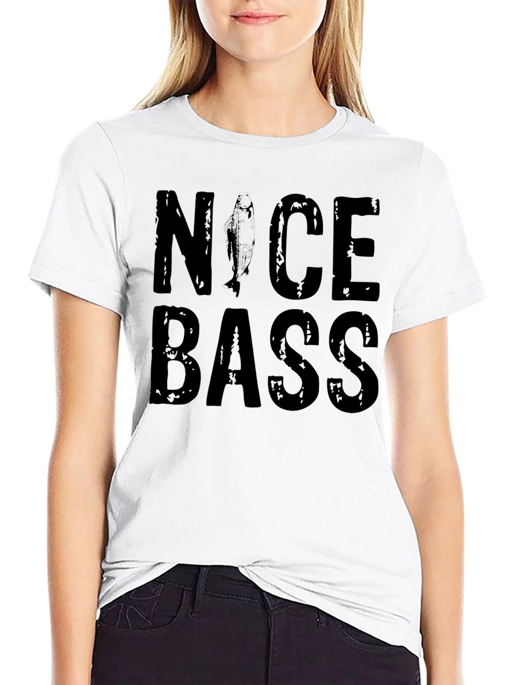 Nice Bass Graphic Tee - Fishing T-Shirt