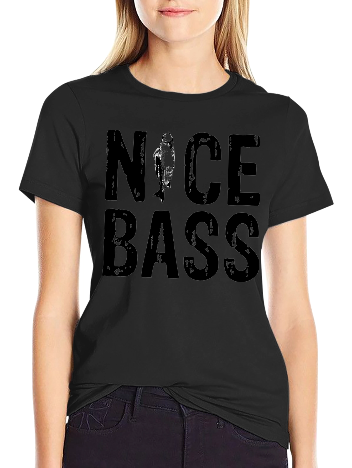 Nice Bass Graphic Tee - Fishing T-Shirt