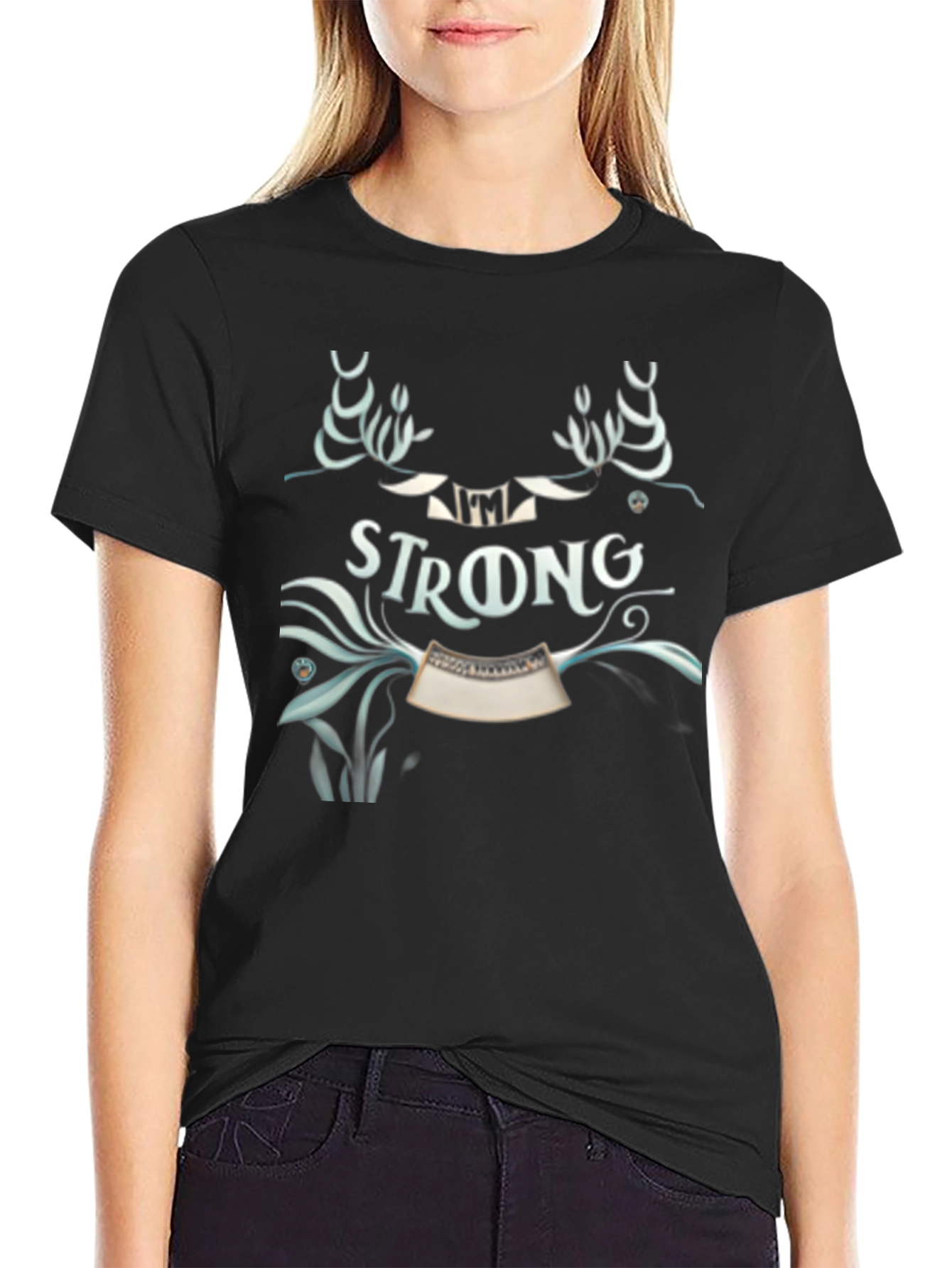 Im Strong Graphic Tee - Black
