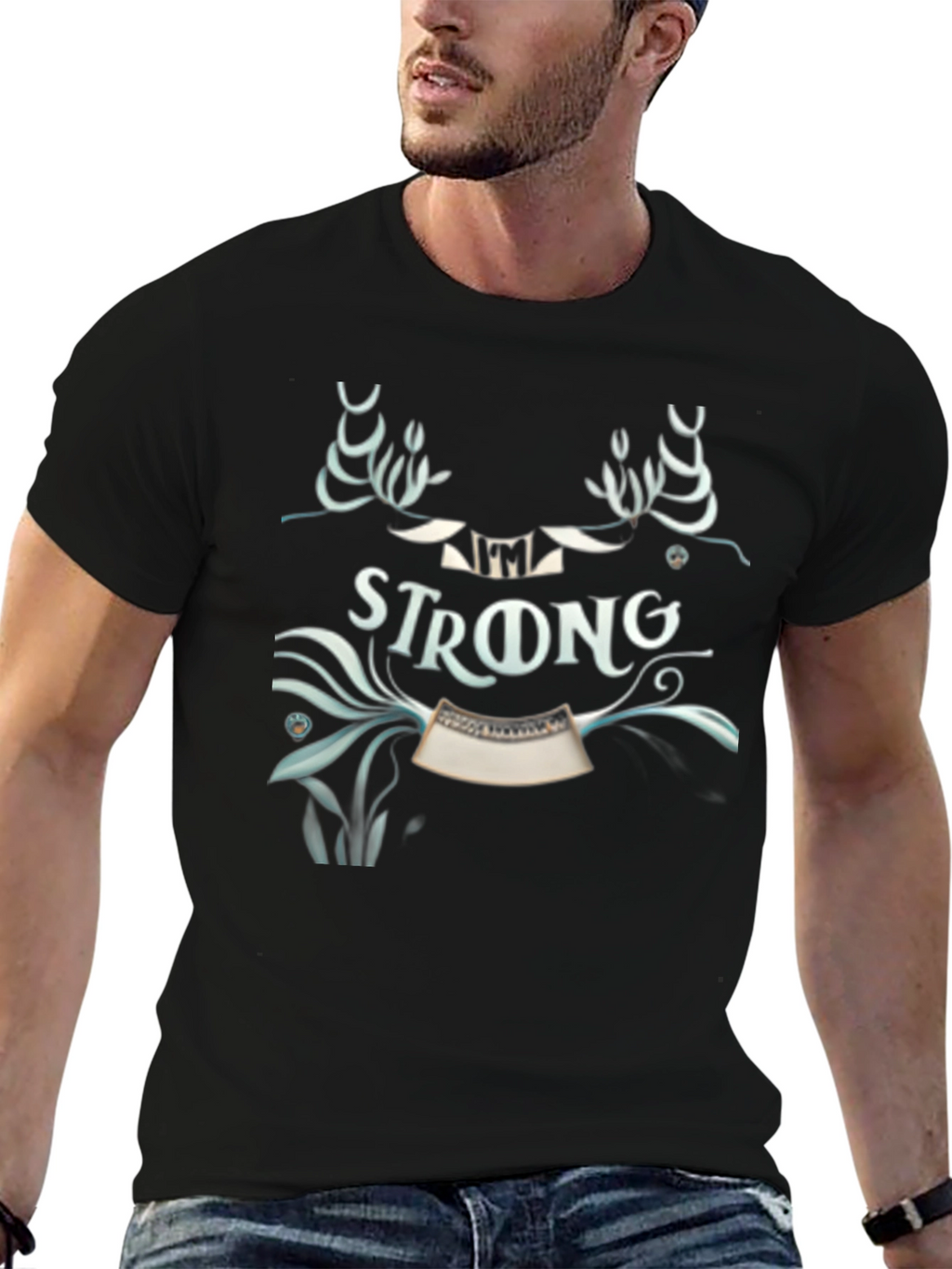 Im Strong Graphic Tee - Black