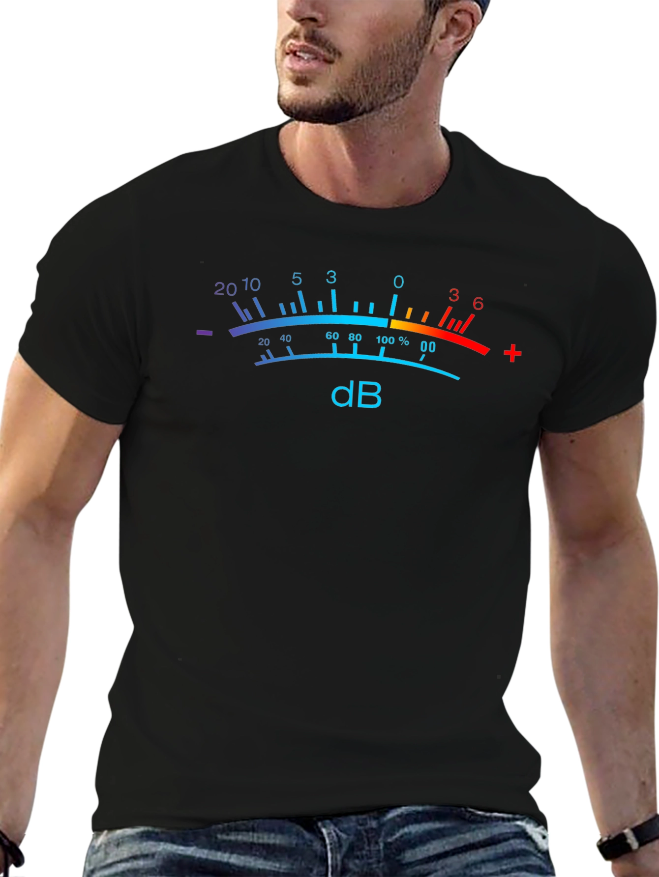 dB Meter Graphic Tee - Sound Level T-Shirt