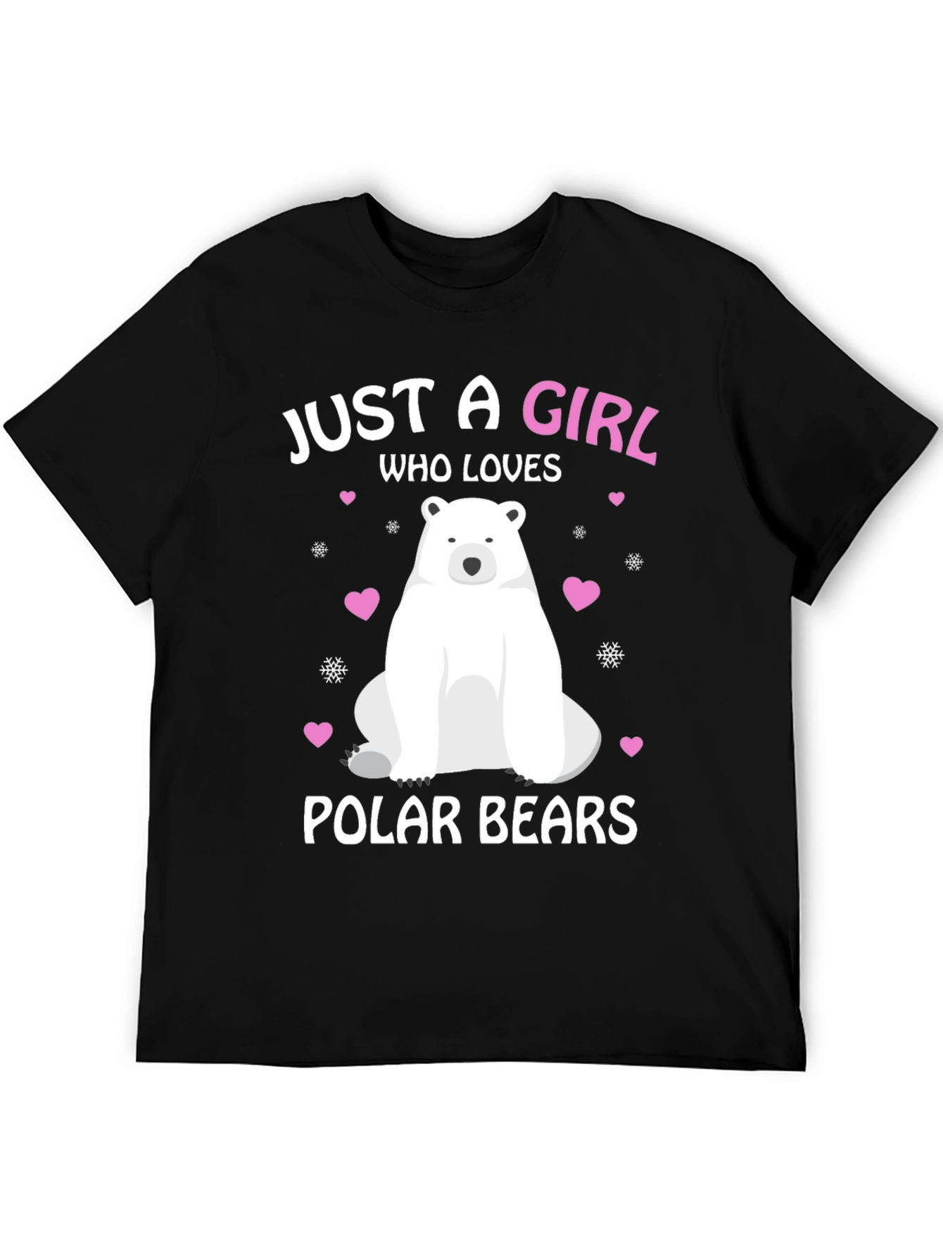 Girl Who Loves Polar Bears Graphic Tee