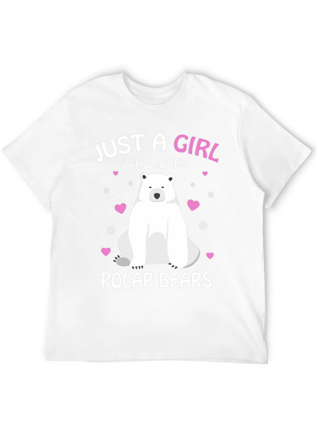 Girl Who Loves Polar Bears Graphic Tee