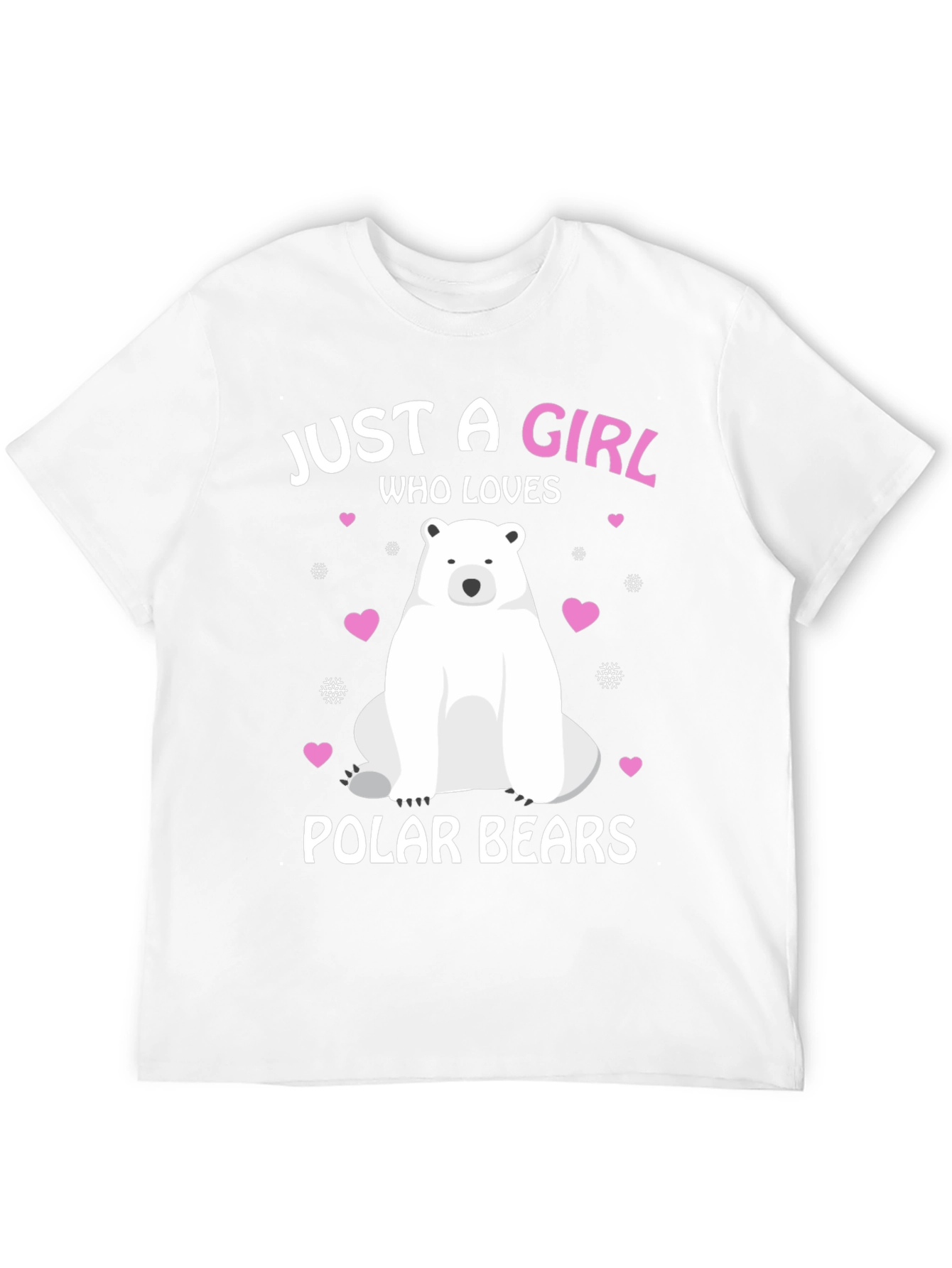 Girl Who Loves Polar Bears Graphic Tee