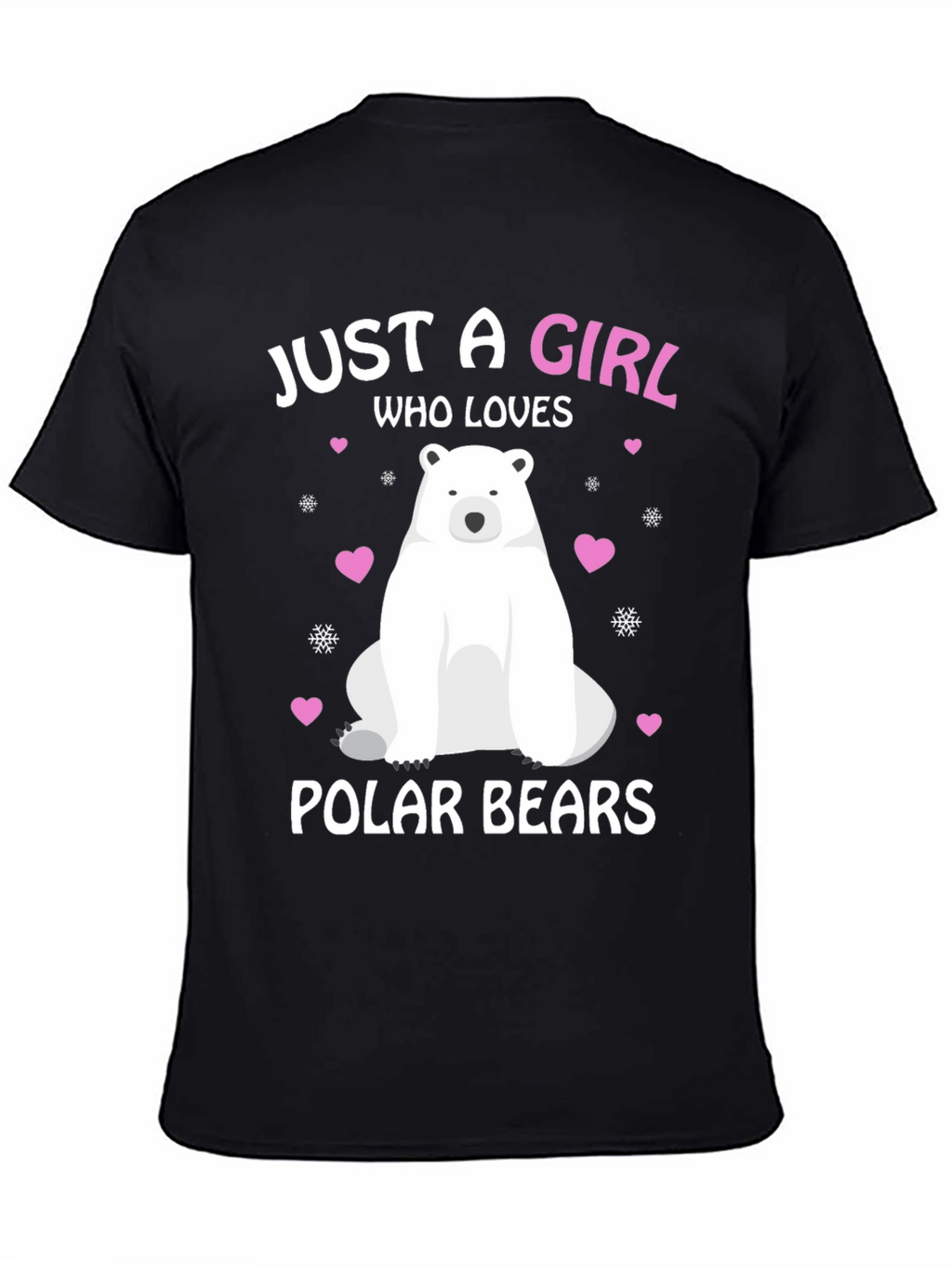 Girl Who Loves Polar Bears Graphic Tee