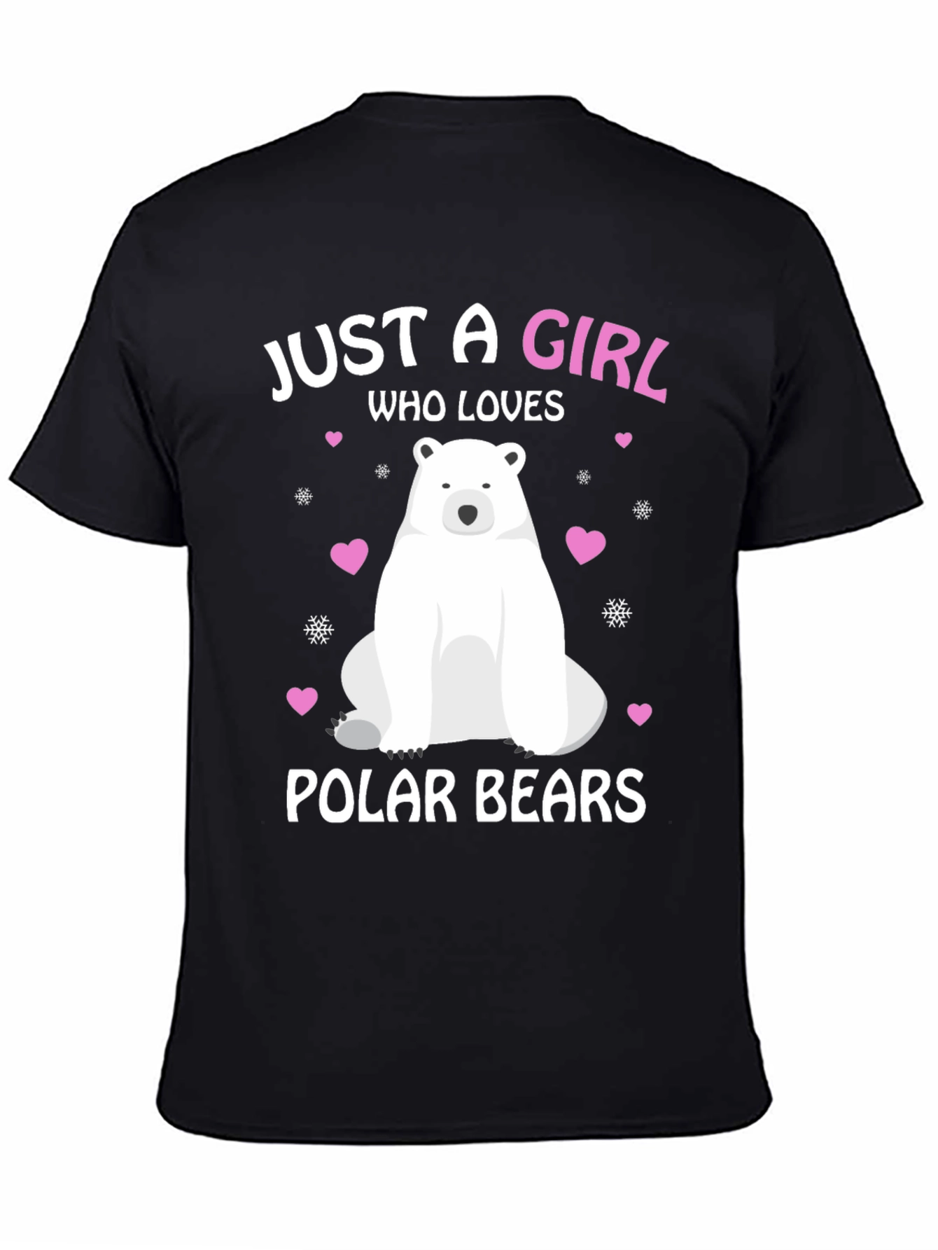 Girl Who Loves Polar Bears Graphic Tee