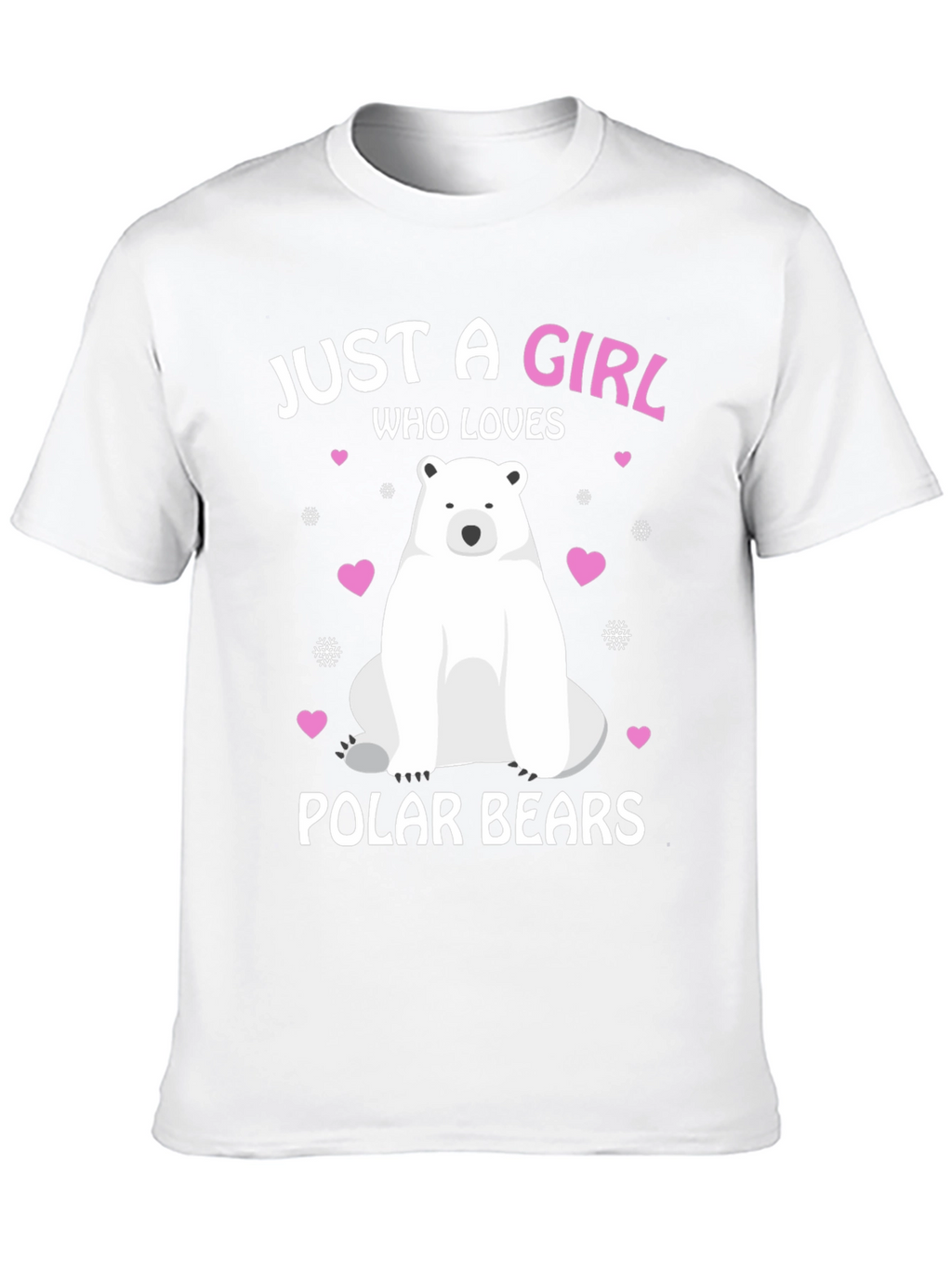 Girl Who Loves Polar Bears Graphic Tee
