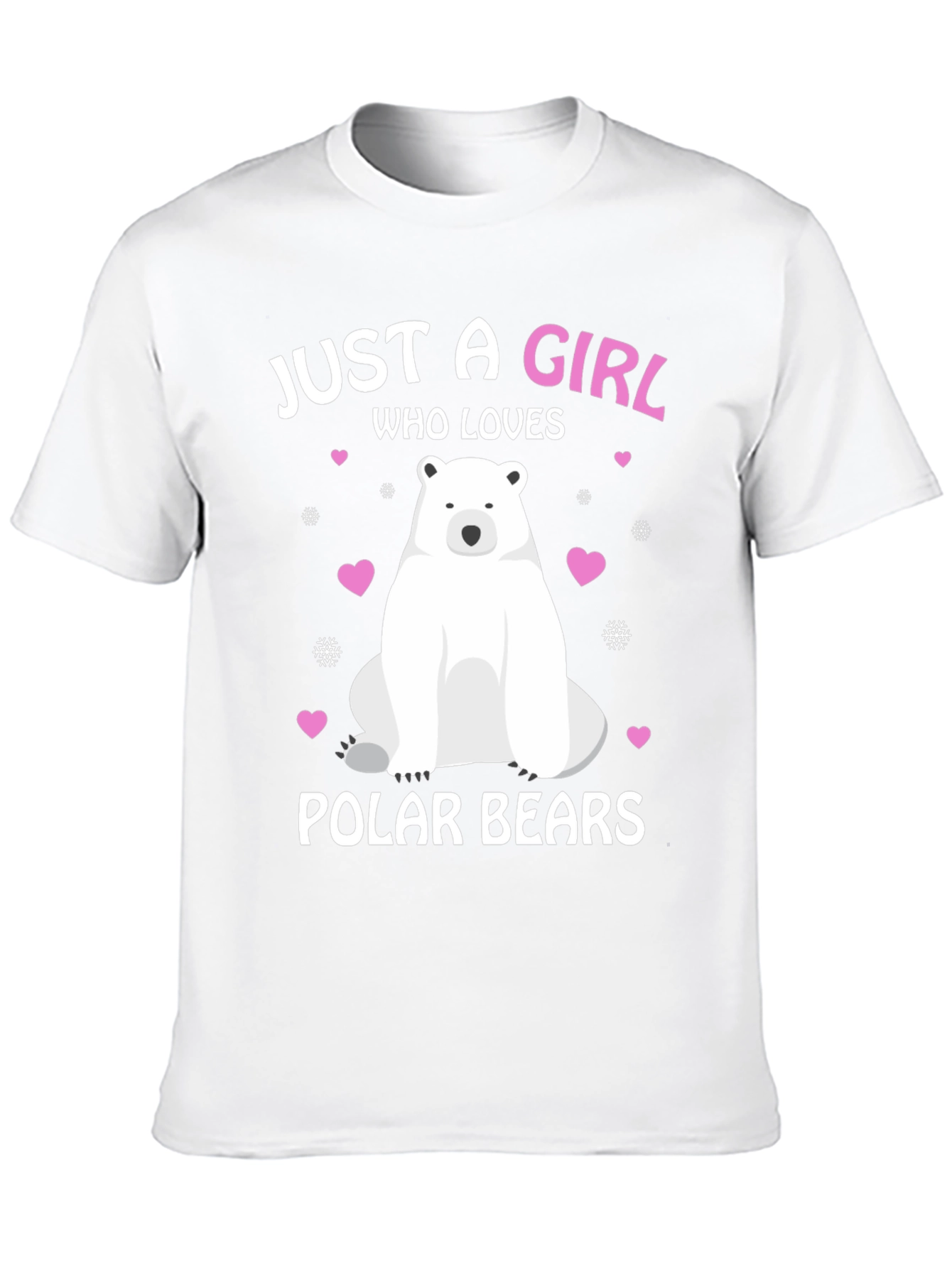 Girl Who Loves Polar Bears Graphic Tee