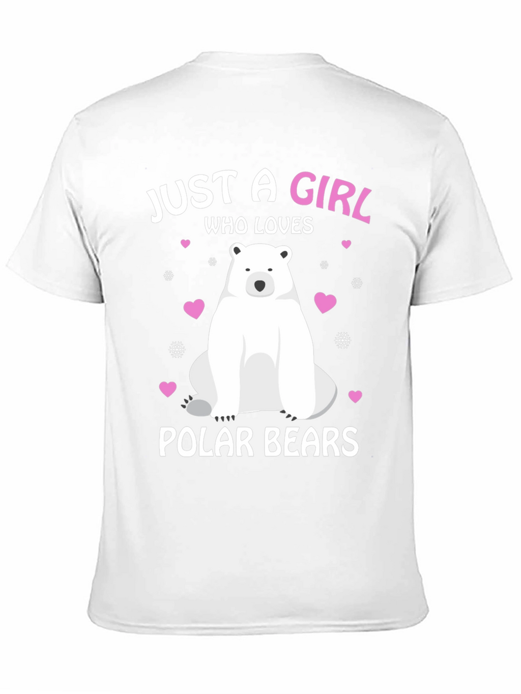Girl Who Loves Polar Bears Graphic Tee