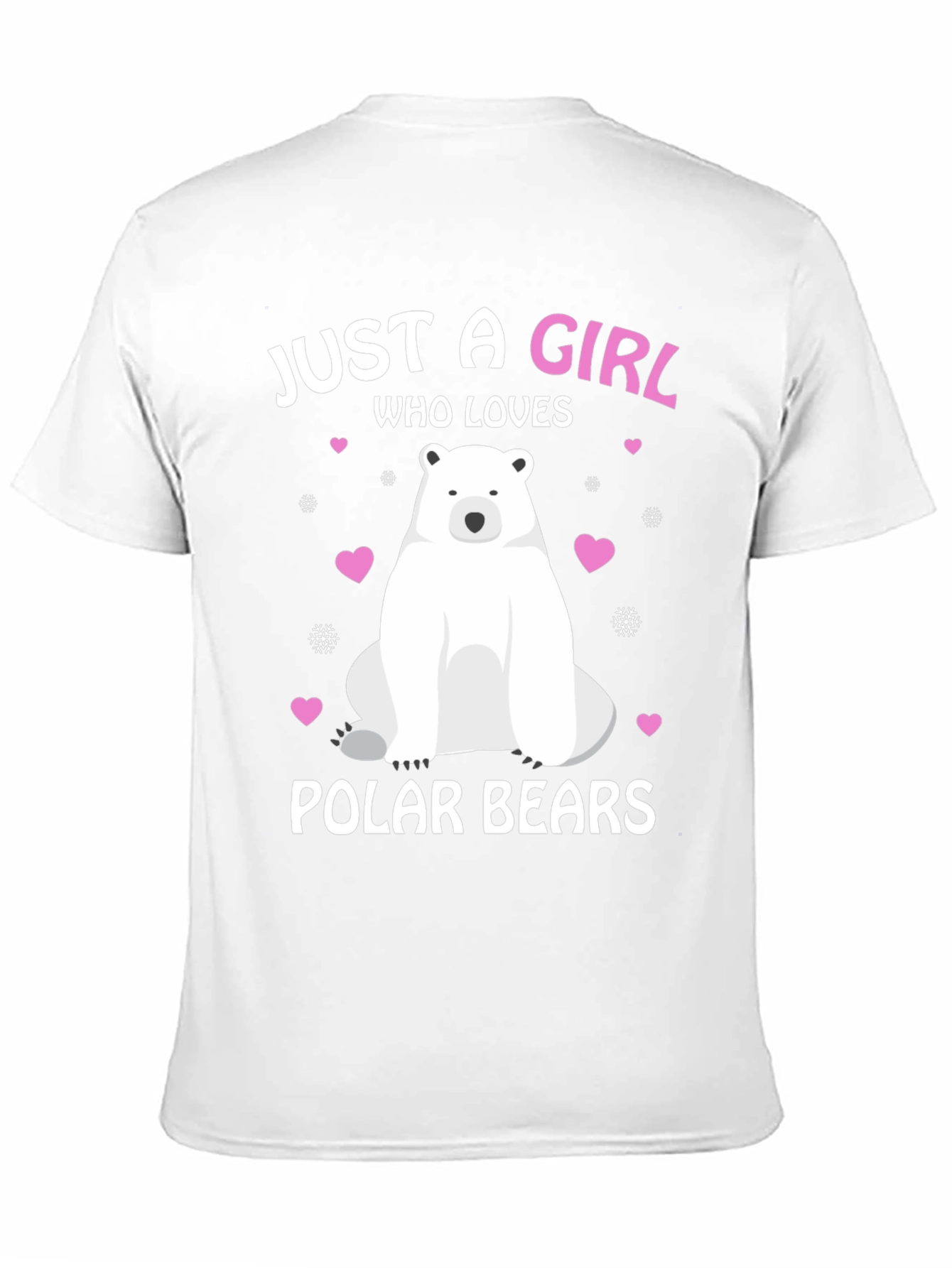 Girl Who Loves Polar Bears Graphic Tee