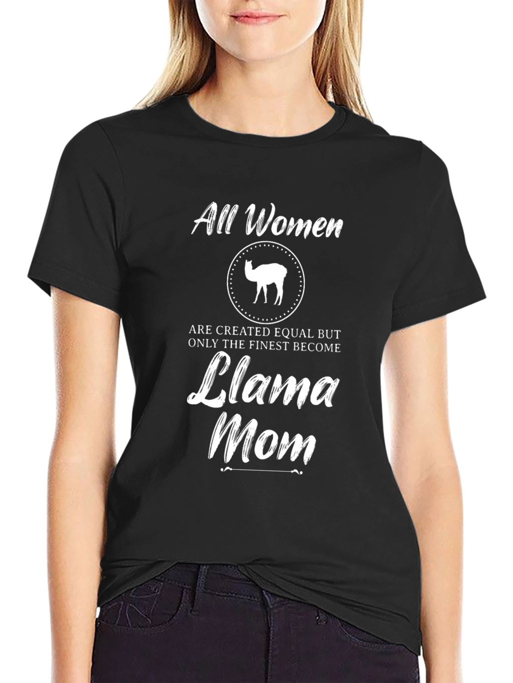 All Women Llama Mom T-Shirt