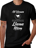 All Women Llama Mom T-Shirt