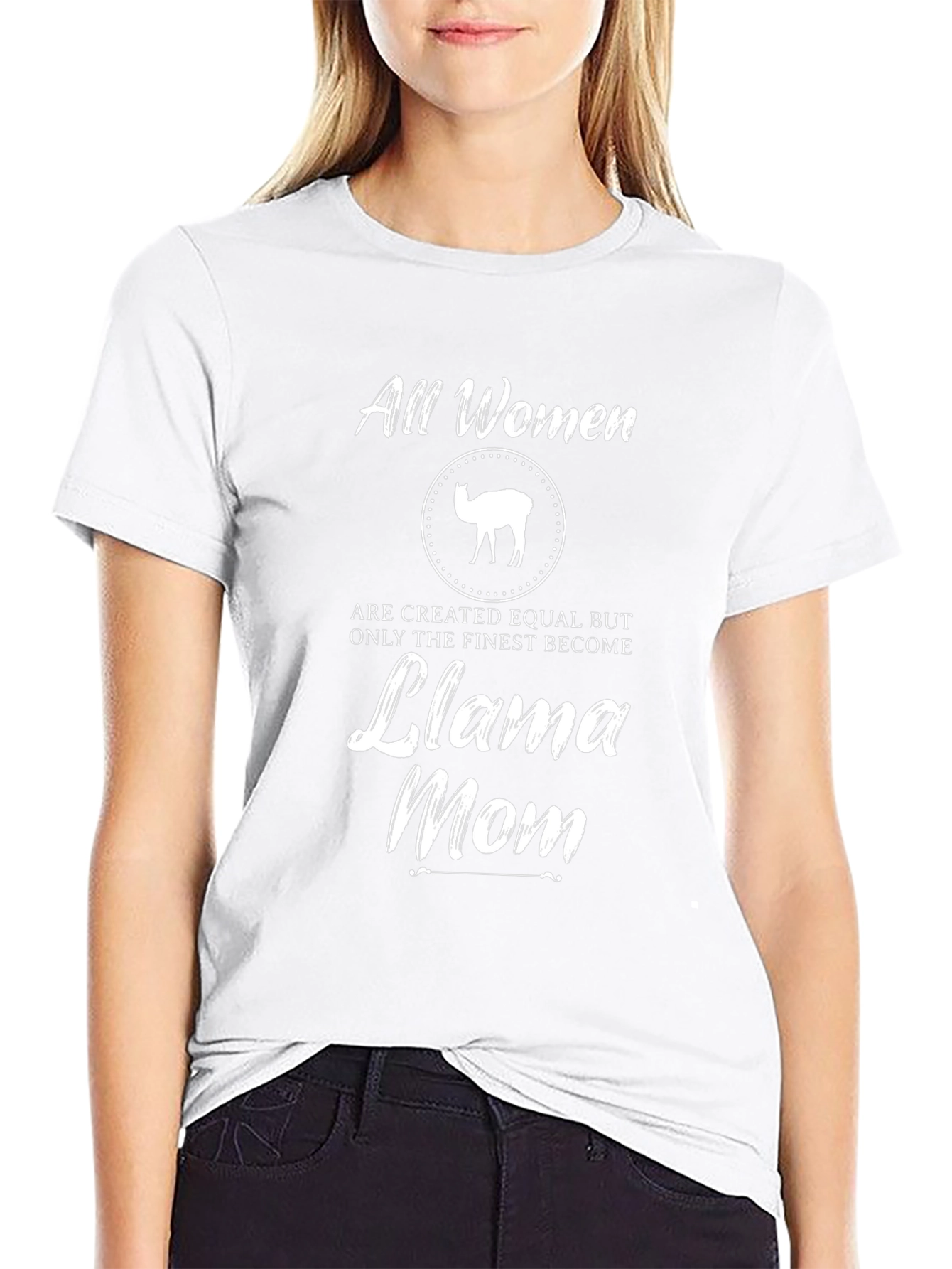 All Women Llama Mom T-Shirt