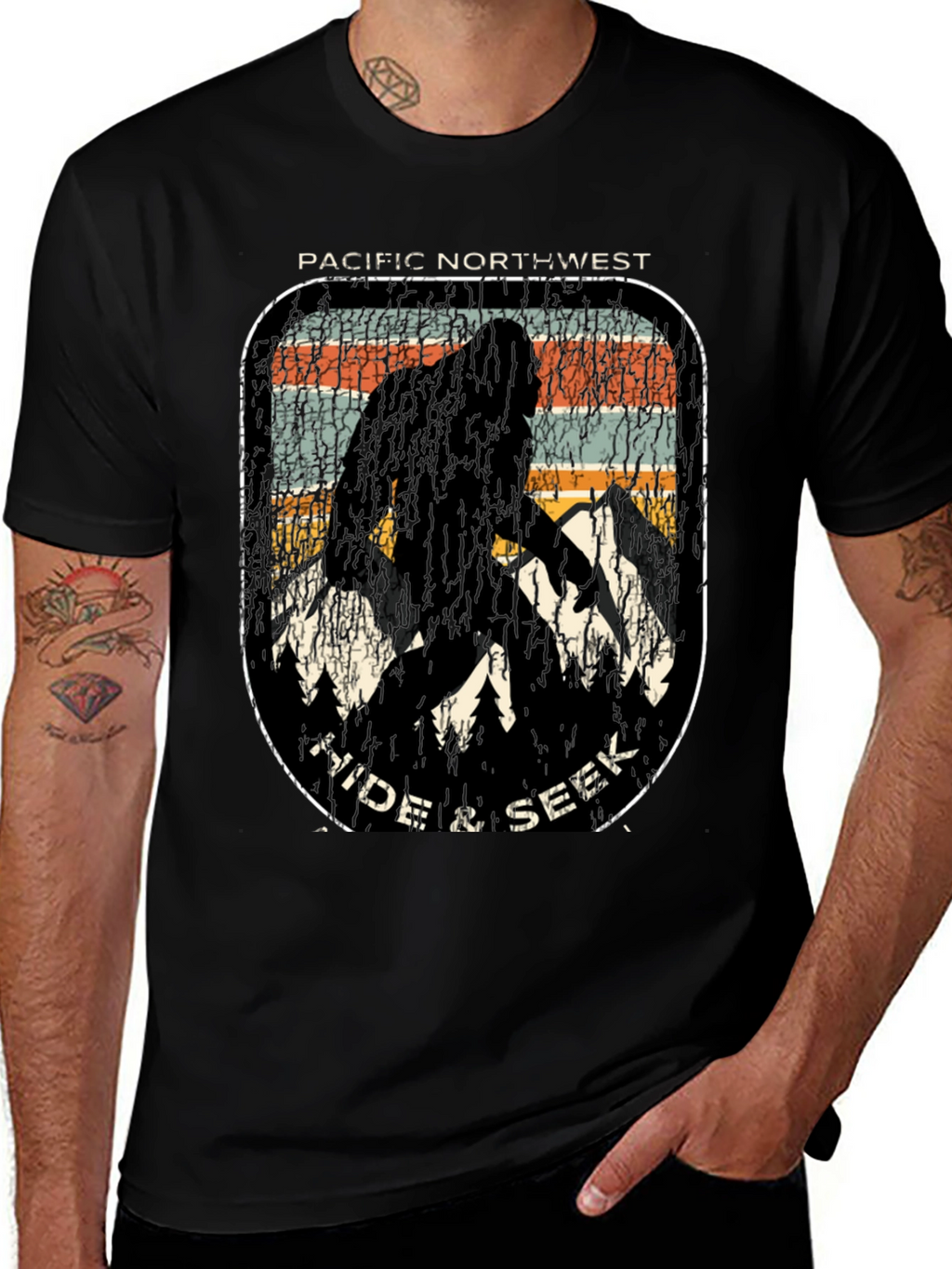 Pacific Northwest Hide & Seek Bigfoot T-Shirt