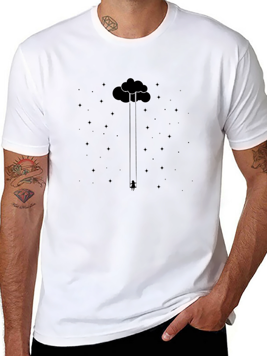 Cloud Climber Graphic Tee - Soft Black T-Shirt