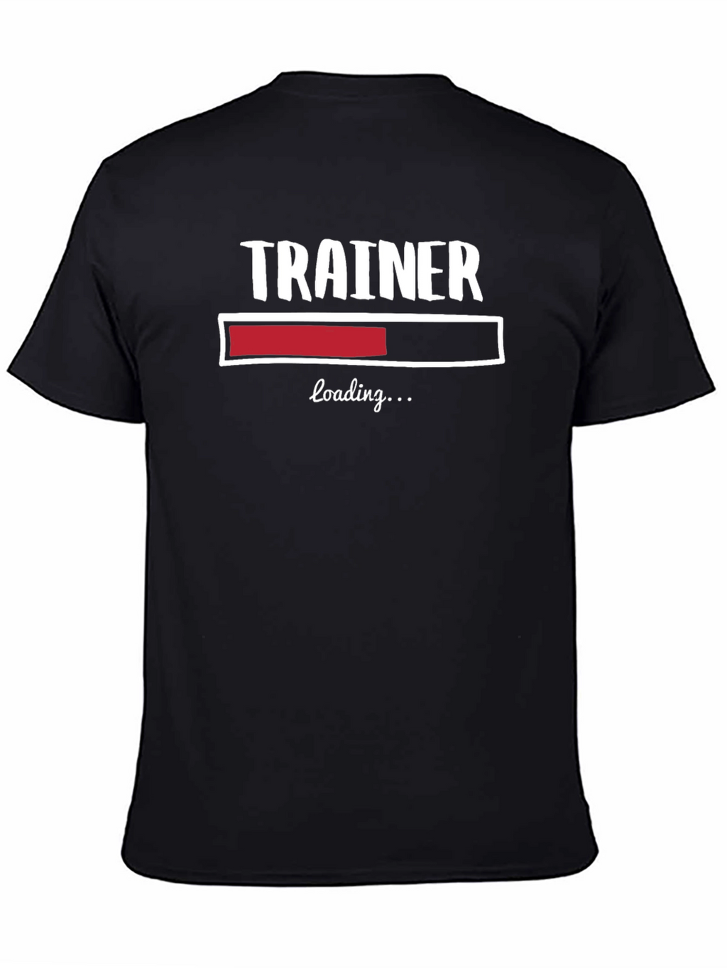 Trainer Loading Funny Black Graphic Tee