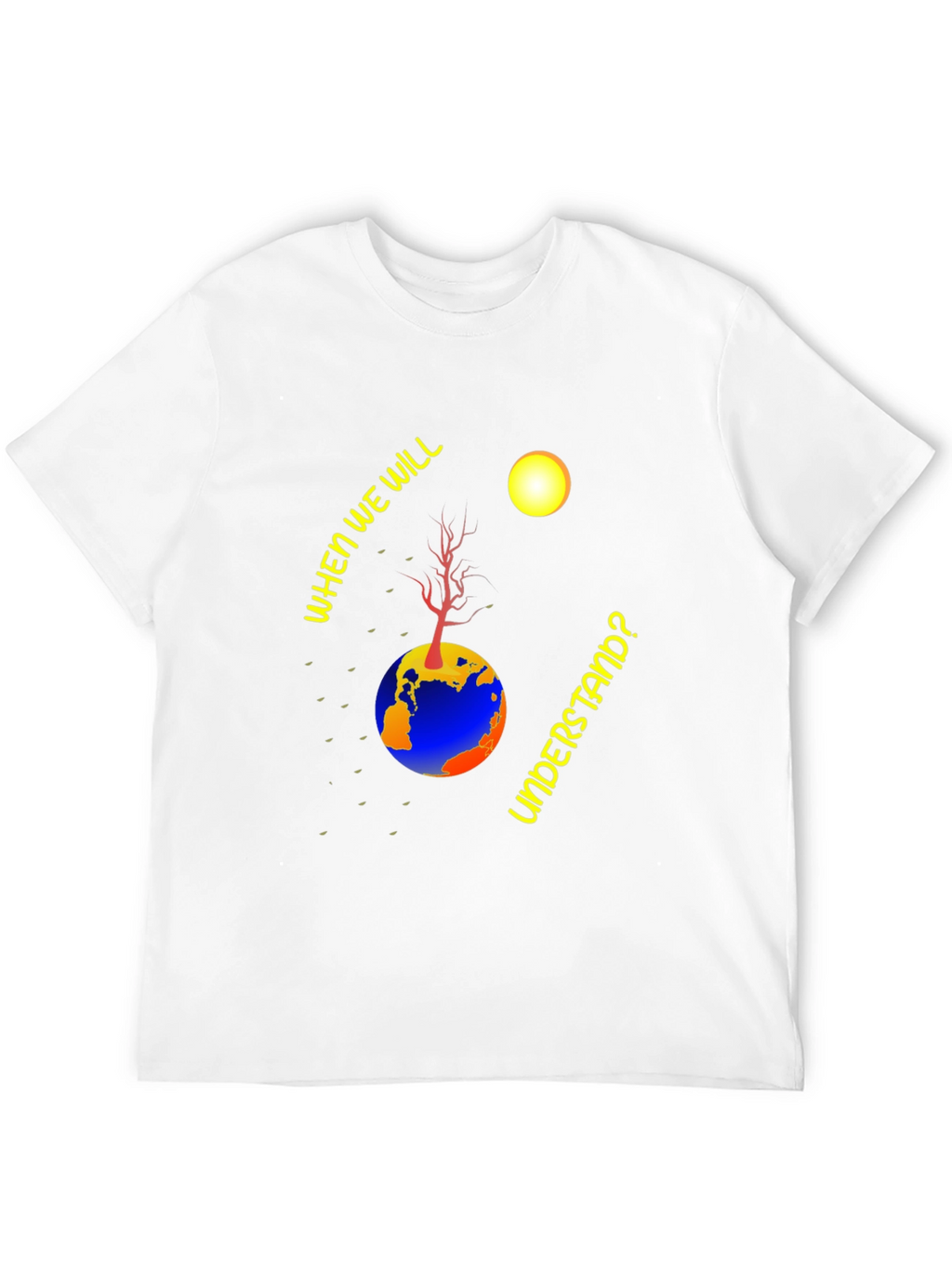 Earth Understanding Graphic Black T-Shirt
