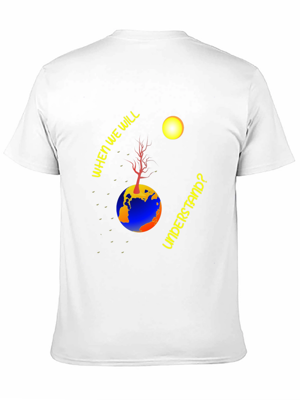 Earth Understanding Graphic Black T-Shirt