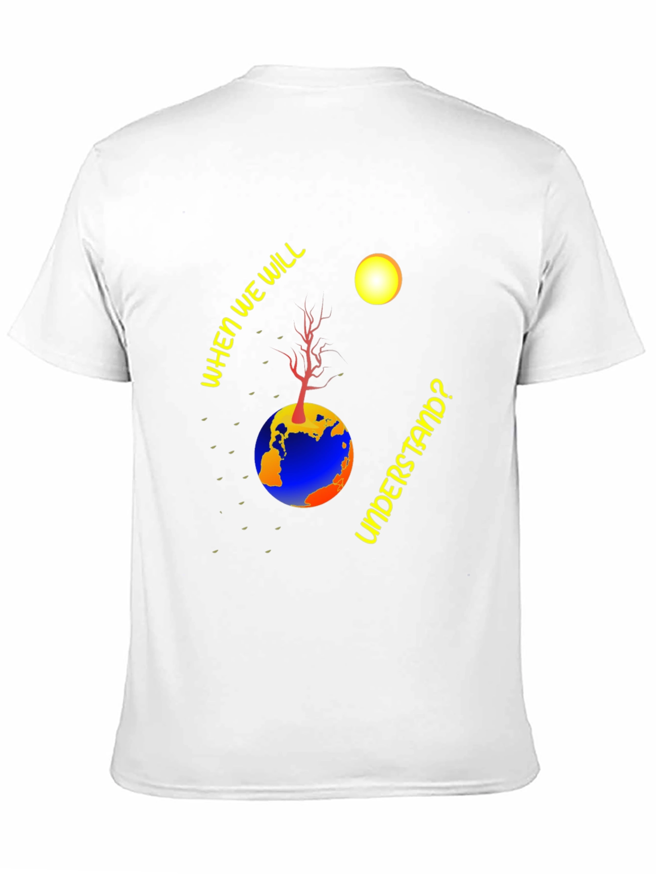 Earth Understanding Graphic Black T-Shirt