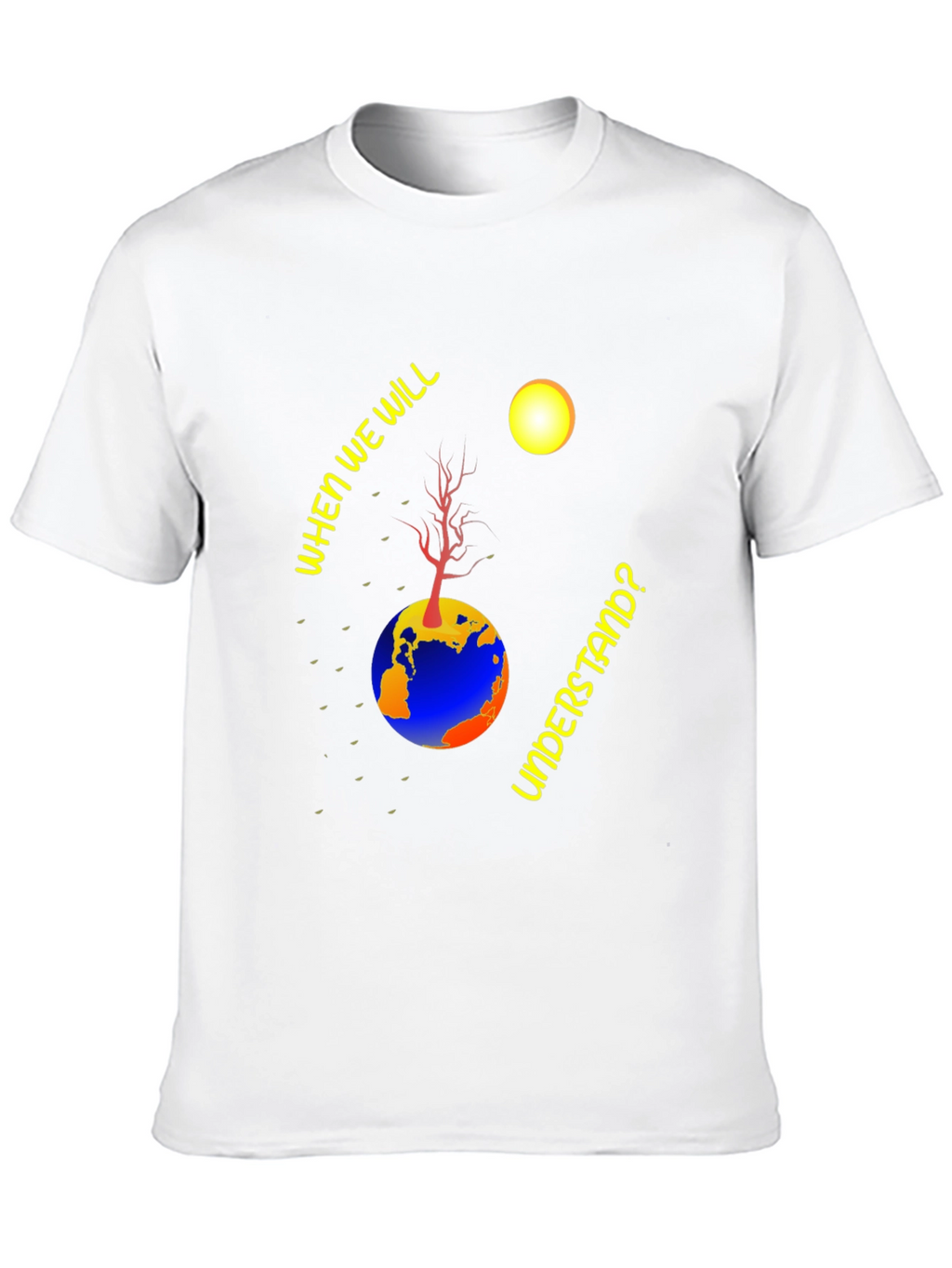 Earth Understanding Graphic Black T-Shirt