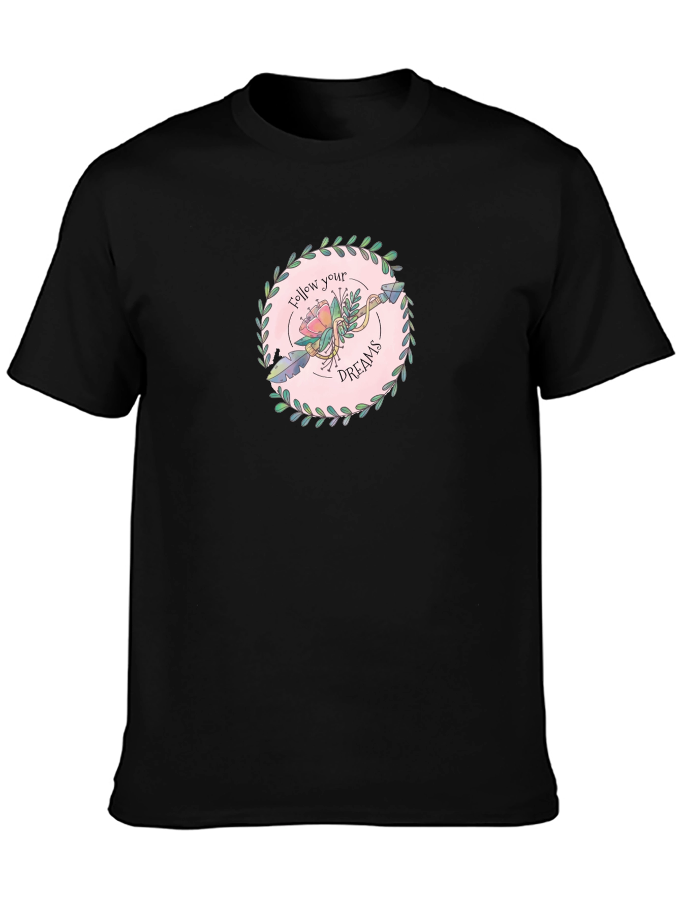 Follow Your Dreams Graphic Tee - Unisex Black T-Shirt