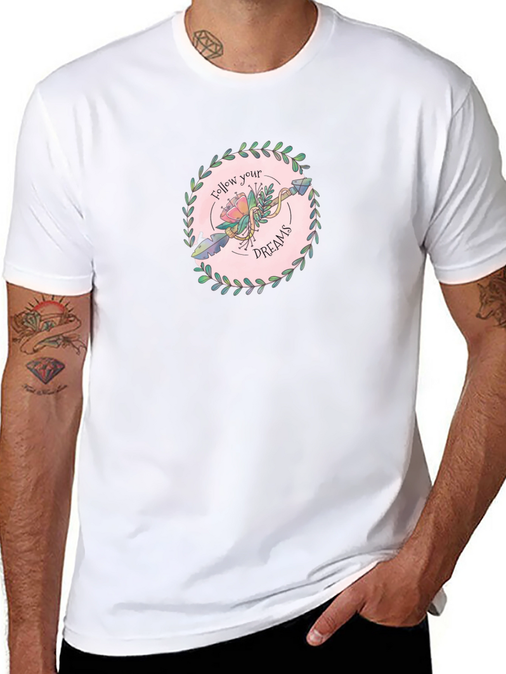 Follow Your Dreams Graphic Tee - Unisex Black T-Shirt