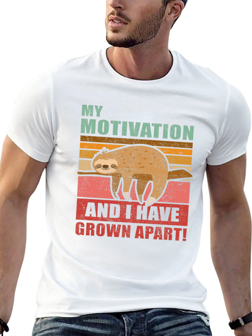 Funny Sloth Motivation T-Shirt