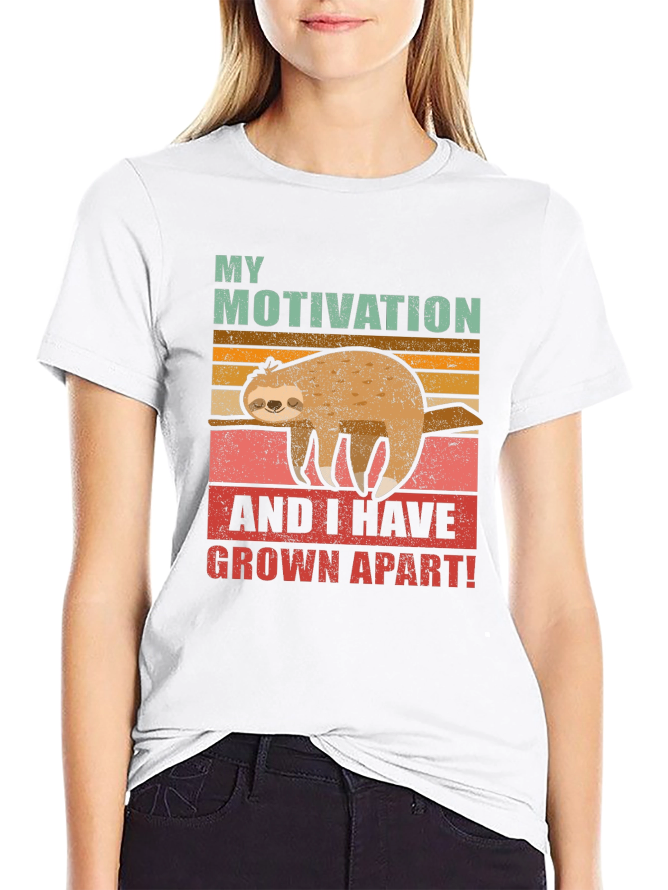 Funny Sloth Motivation T-Shirt