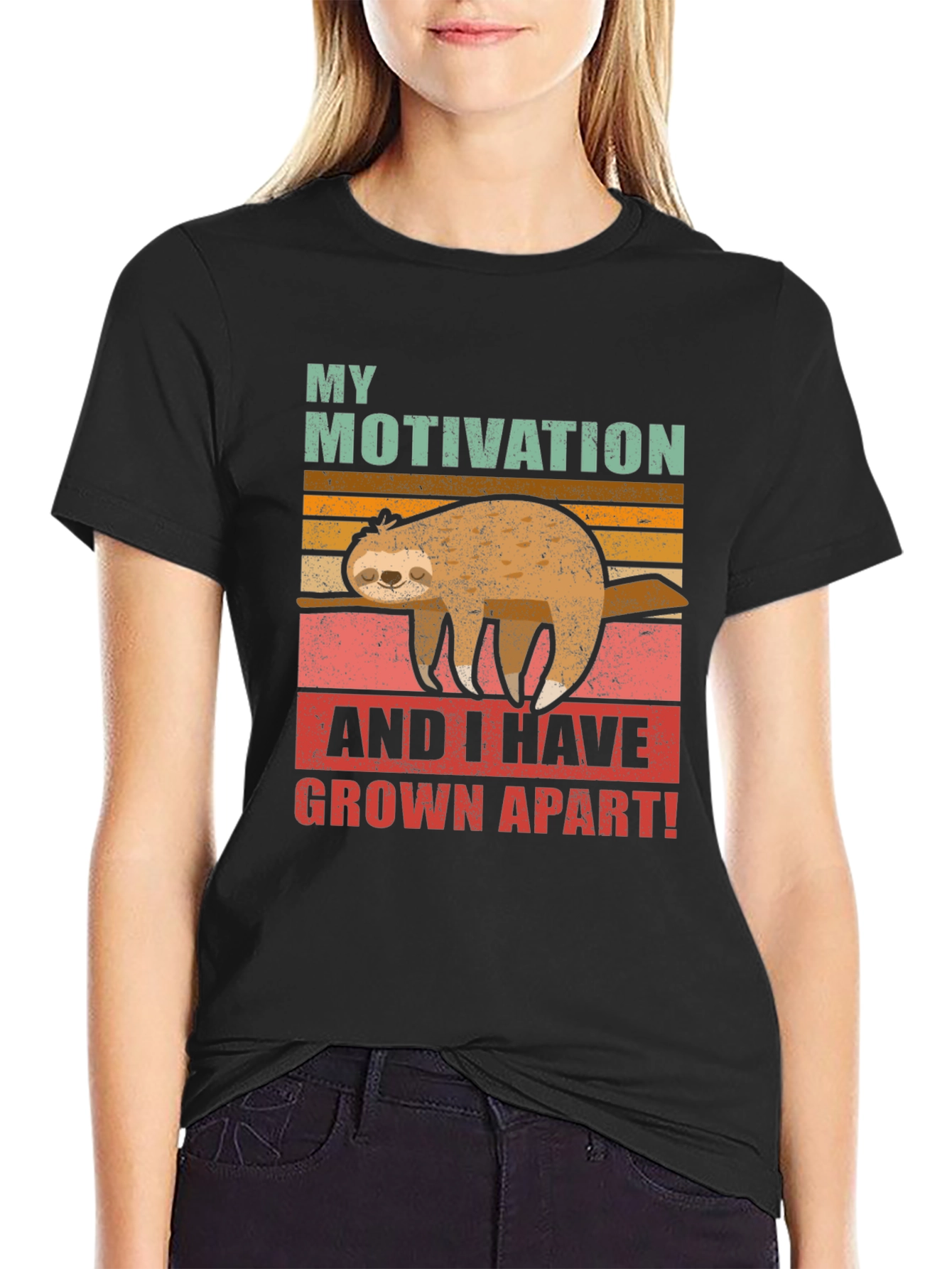 Funny Sloth Motivation T-Shirt