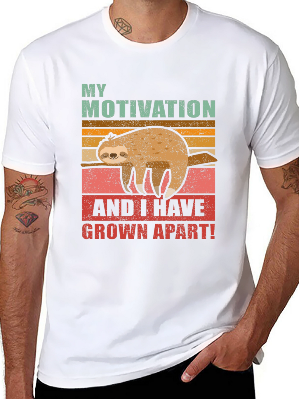 Funny Sloth Motivation T-Shirt