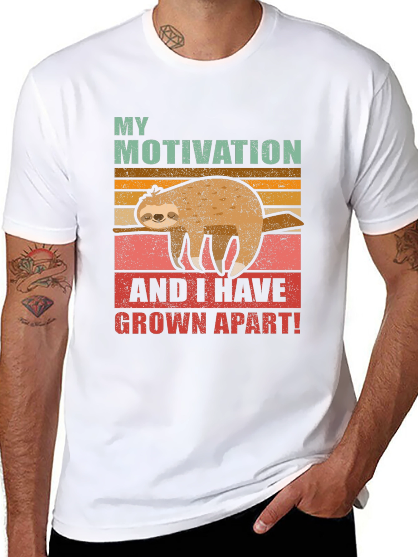 Funny Sloth Motivation T-Shirt