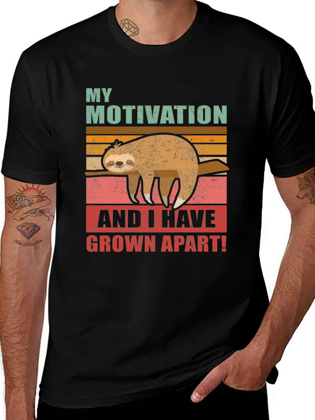 Funny Sloth Motivation T-Shirt