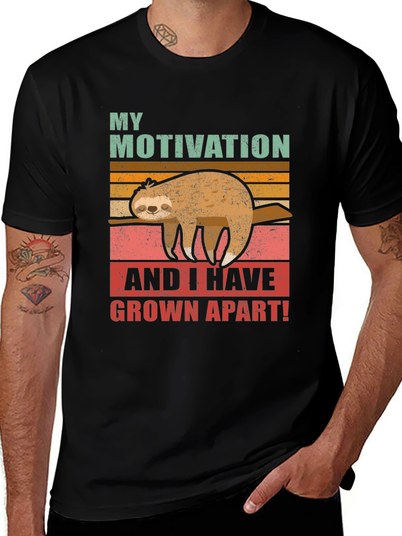 Funny Sloth Motivation T-Shirt