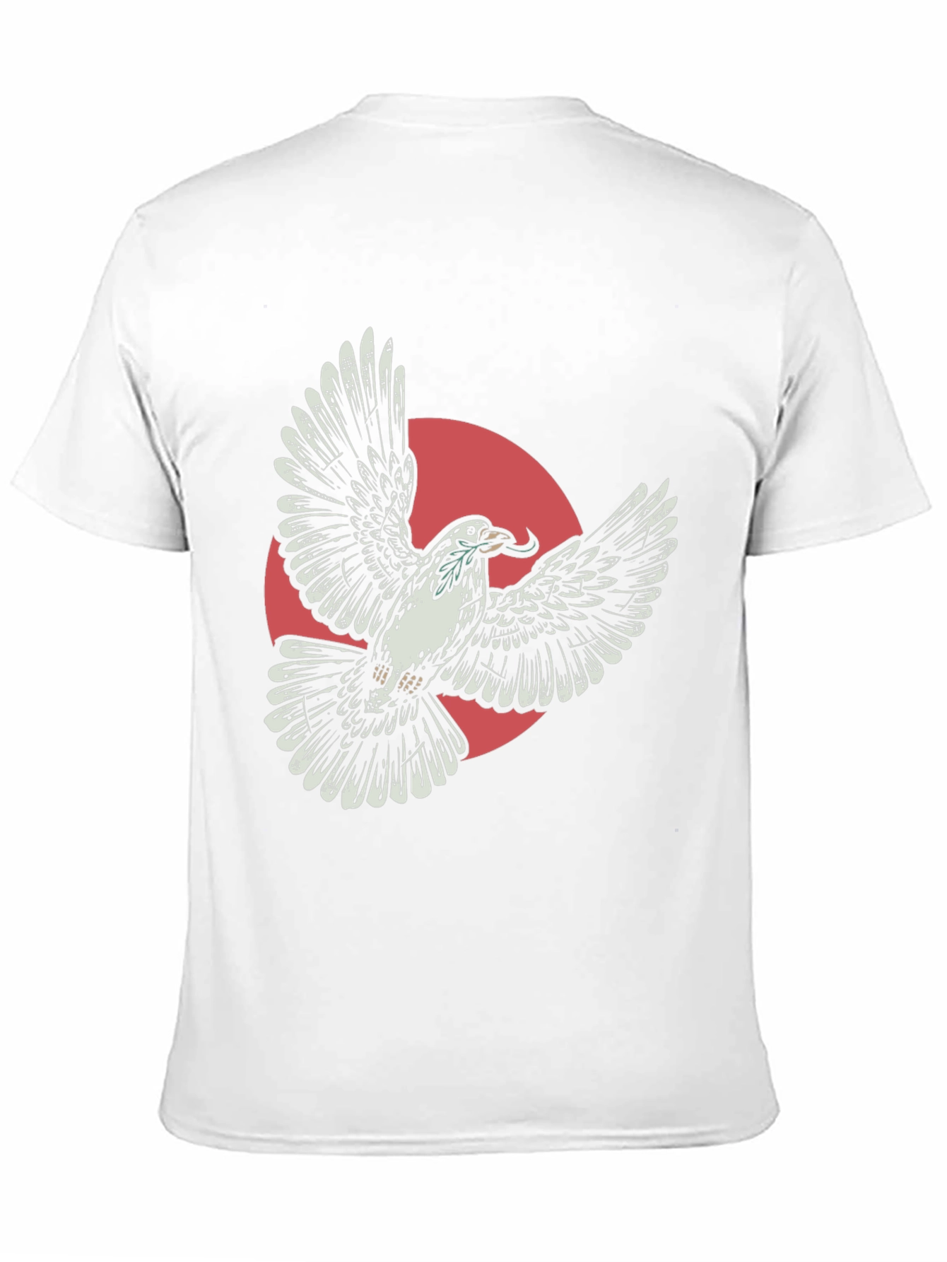 Flying Dove Graphic Tee - Stylish Black T-Shirt