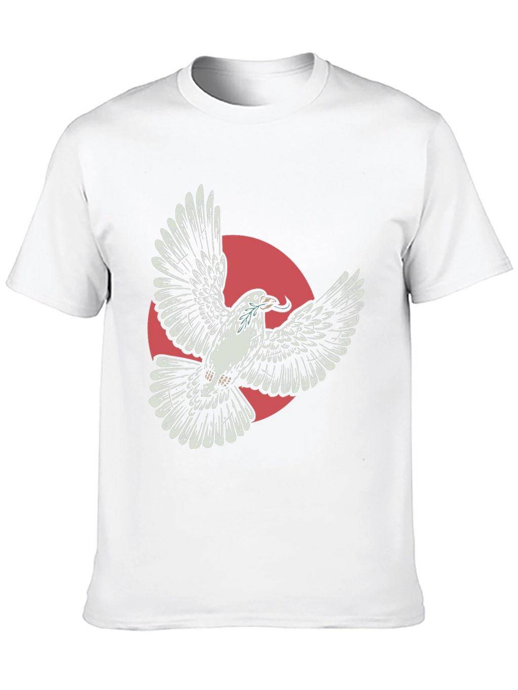 Flying Dove Graphic Tee - Stylish Black T-Shirt