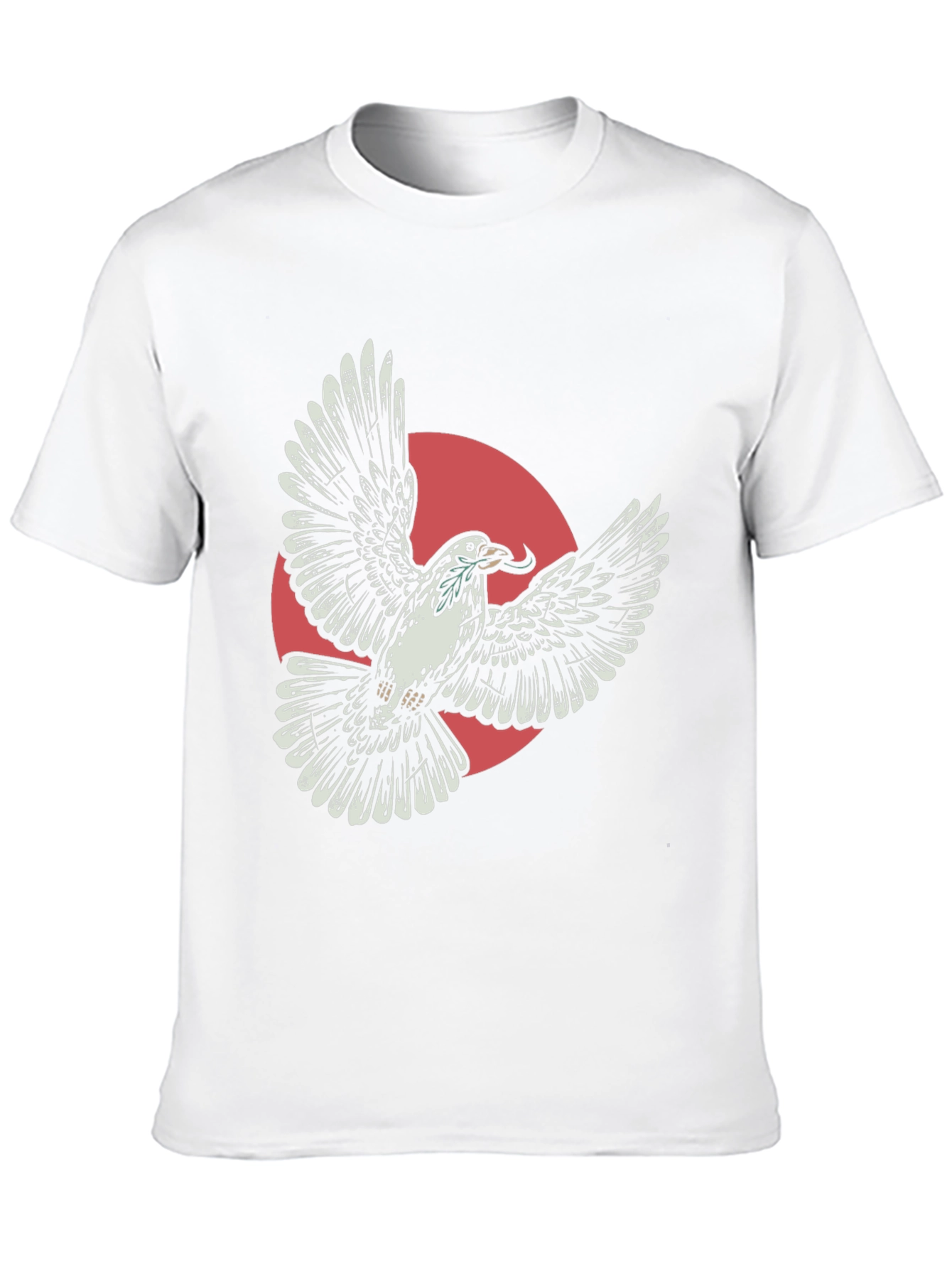 Flying Dove Graphic Tee - Stylish Black T-Shirt