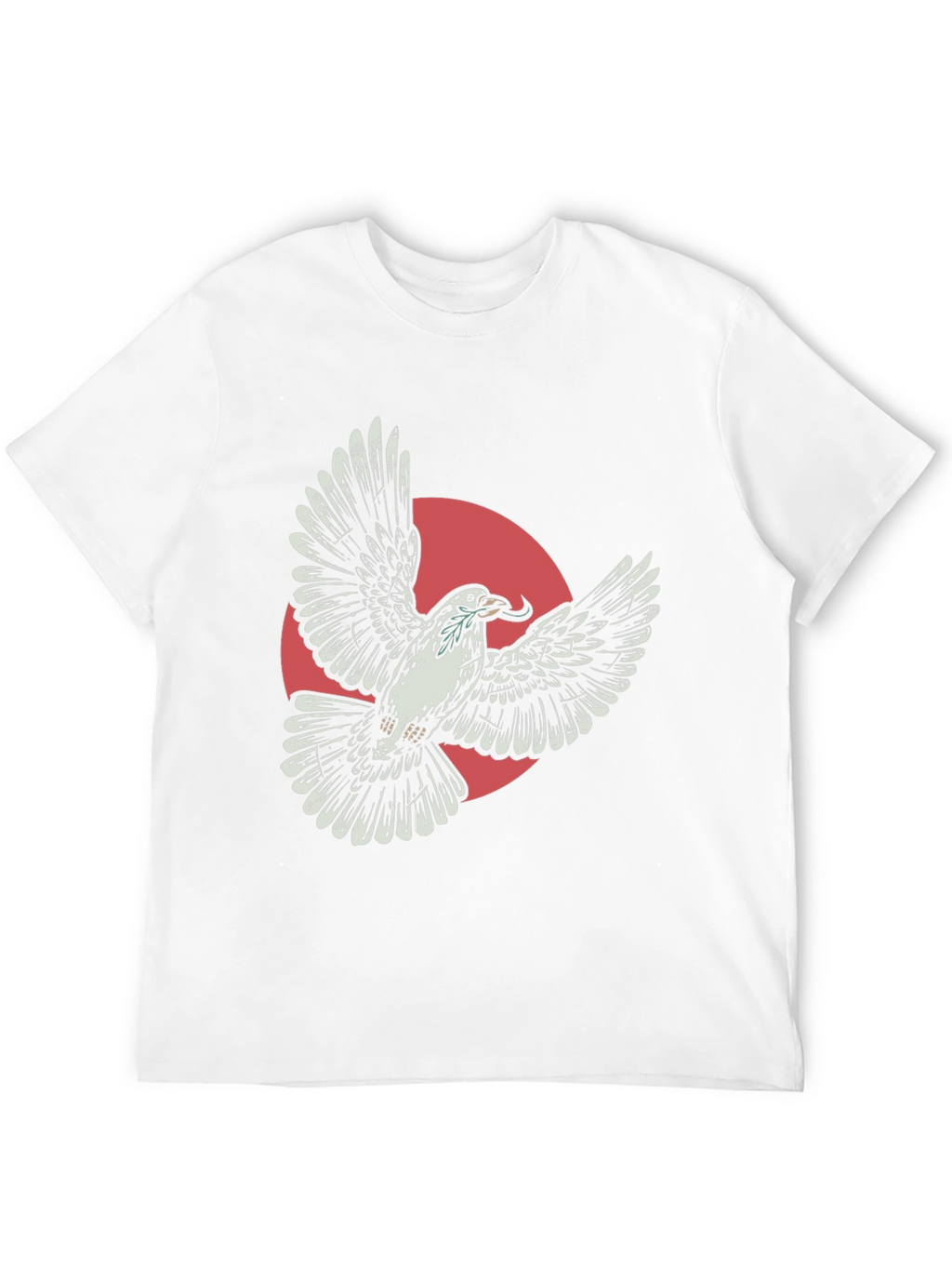 Flying Dove Graphic Tee - Stylish Black T-Shirt