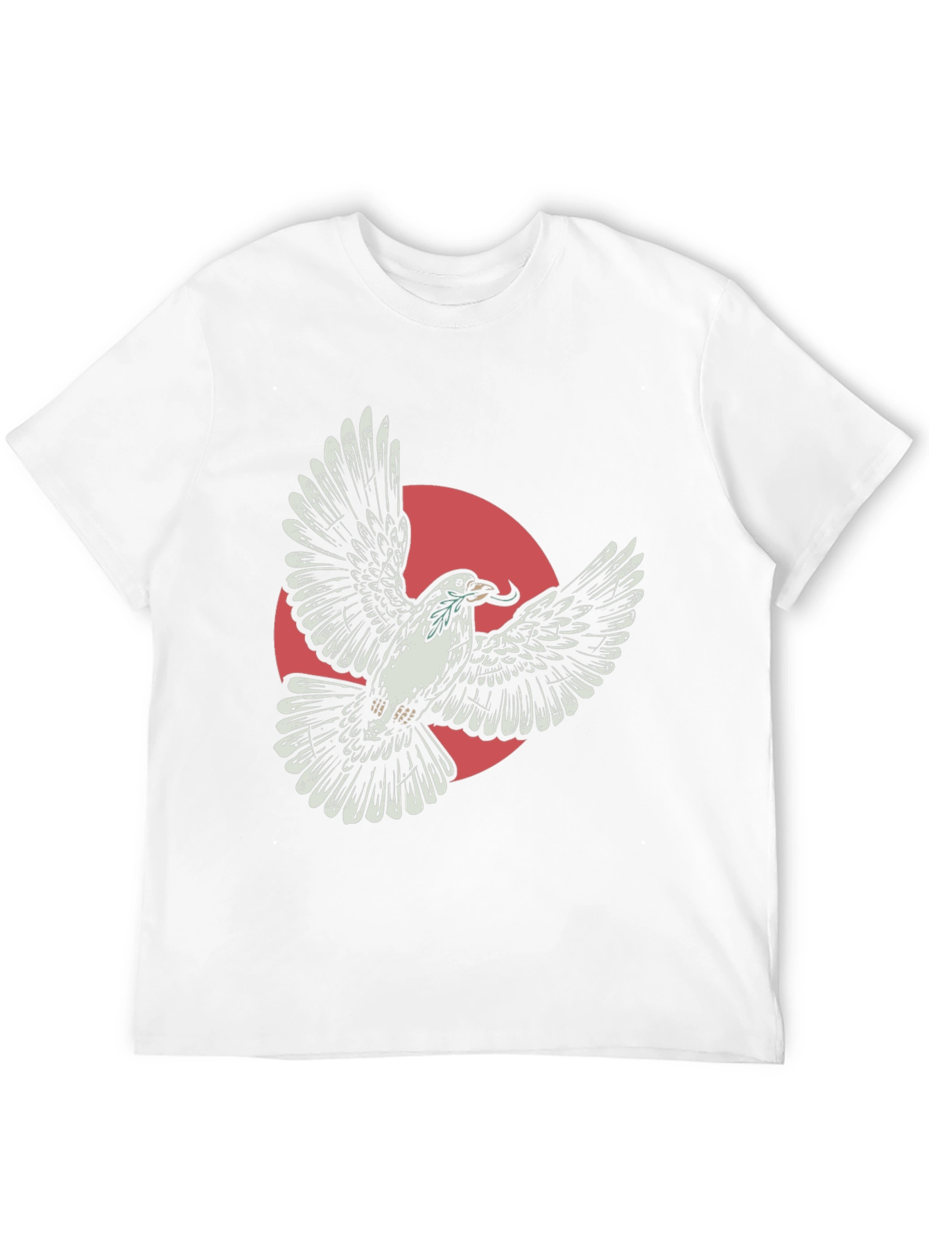 Flying Dove Graphic Tee - Stylish Black T-Shirt