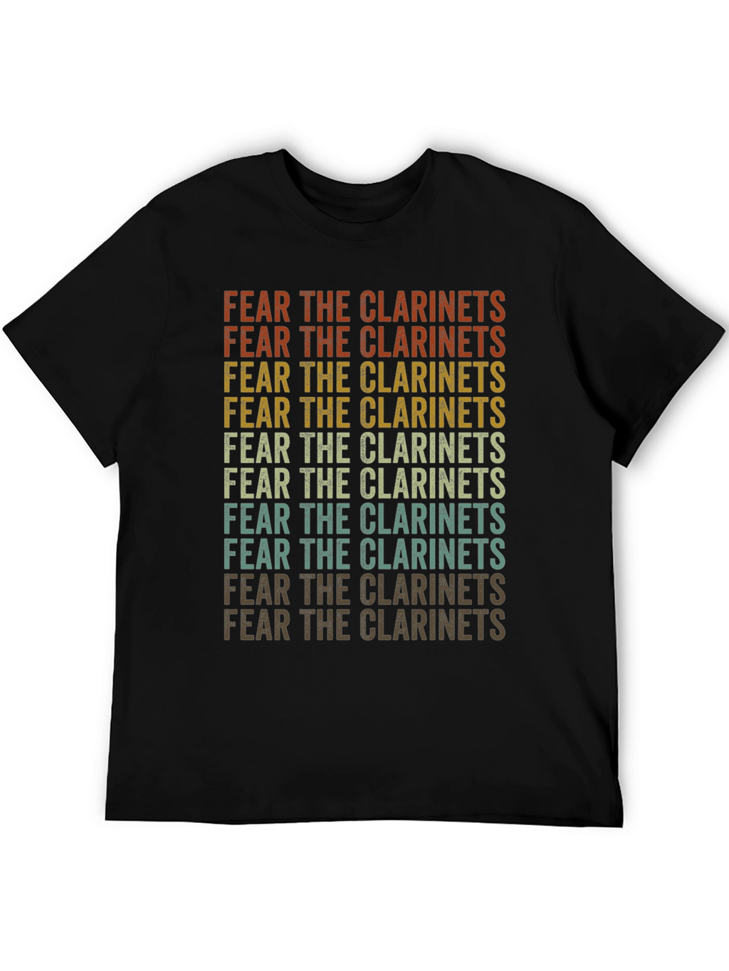 Fear the Clarinets Retro Graphic T-Shirt