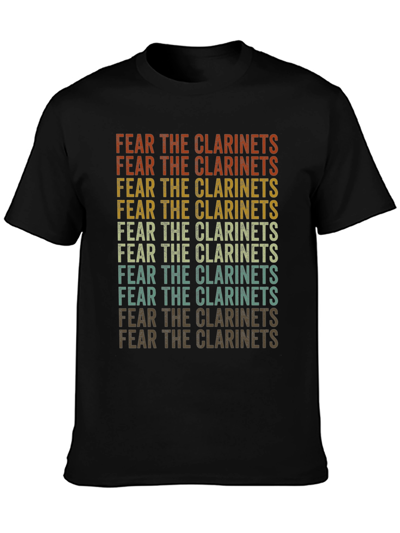 Fear the Clarinets Retro Graphic T-Shirt