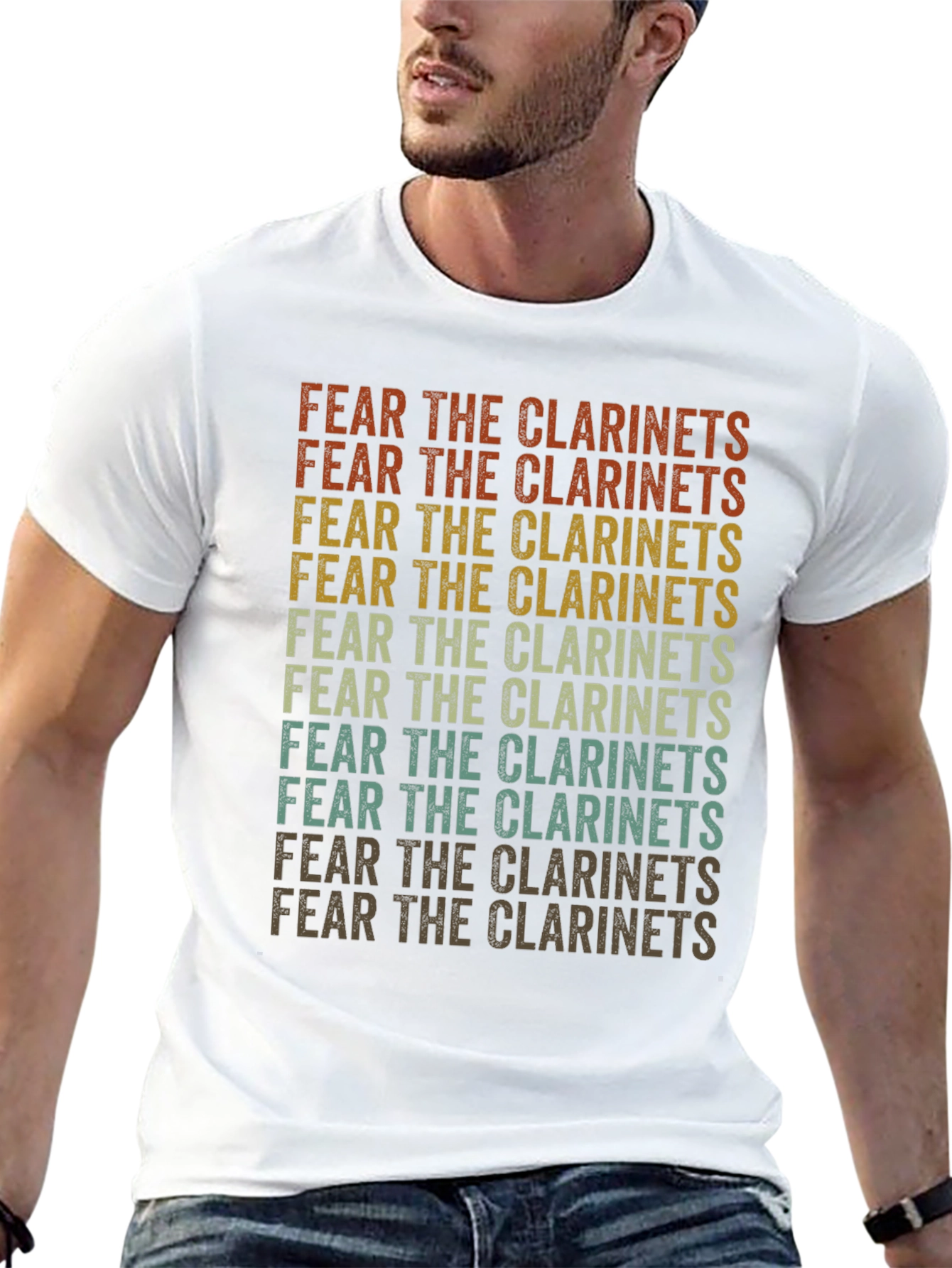 Fear the Clarinets Retro Graphic T-Shirt