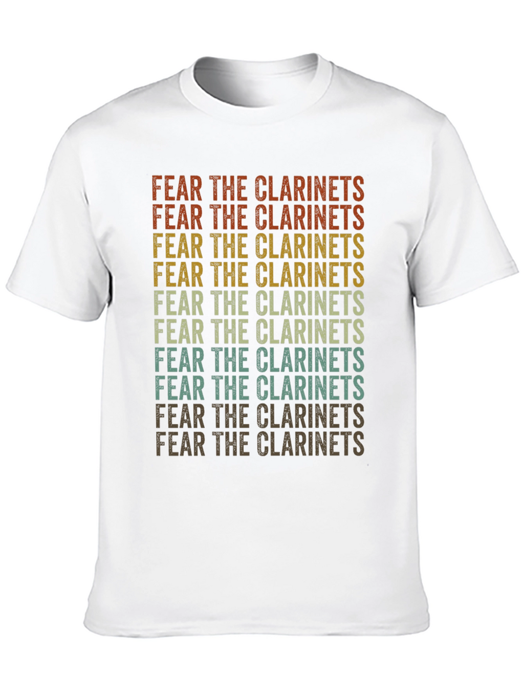 Fear the Clarinets Retro Graphic T-Shirt