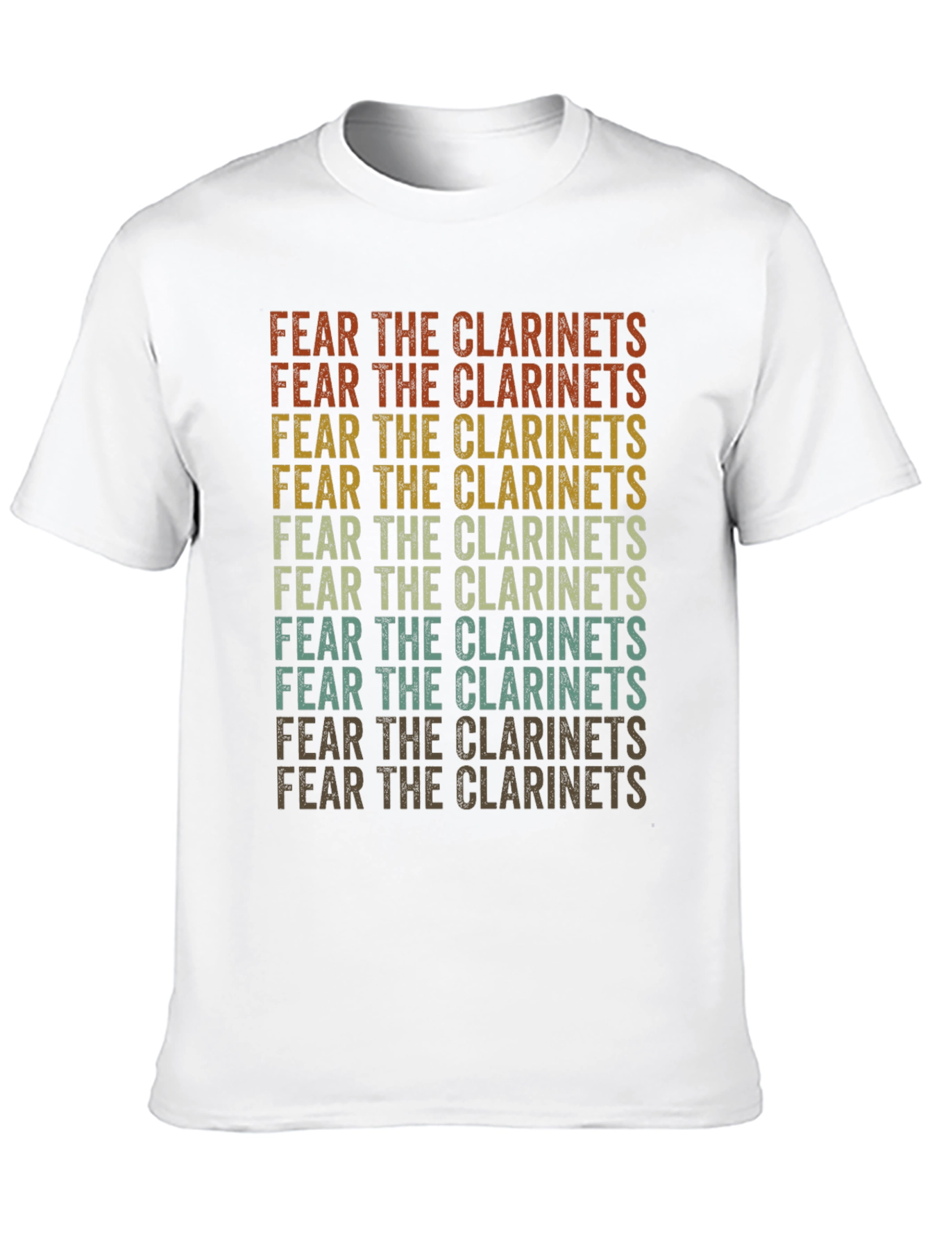 Fear the Clarinets Retro Graphic T-Shirt