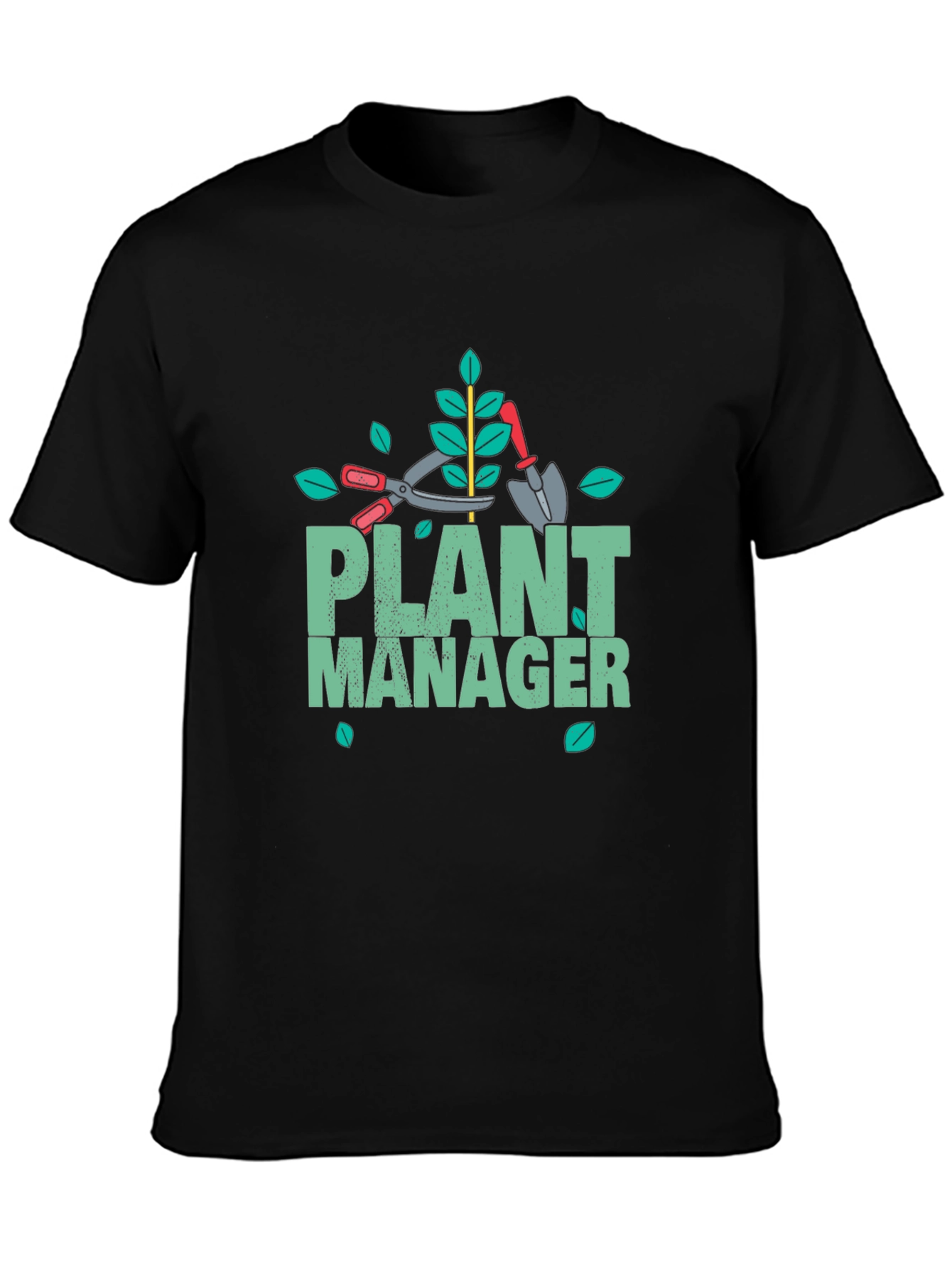 Plant Manager Gardening T-Shirt - Black