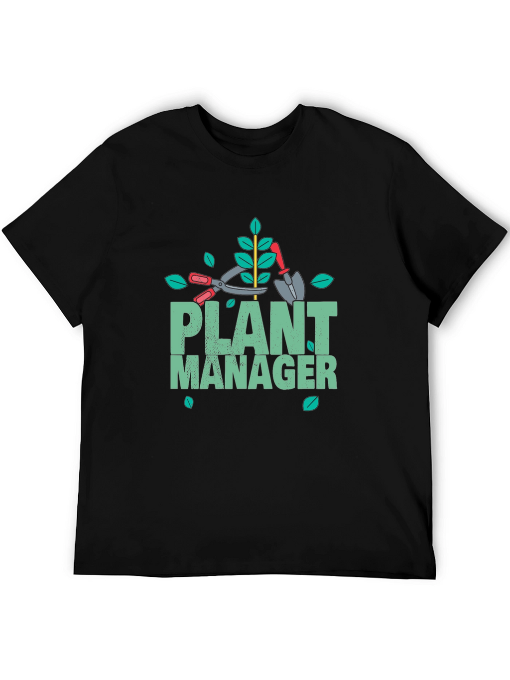 Plant Manager Gardening T-Shirt - Black
