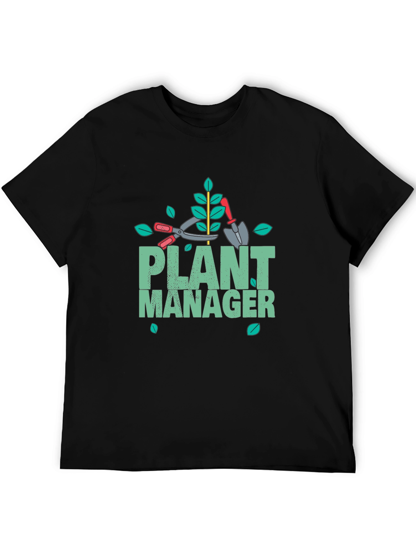 Plant Manager Gardening T-Shirt - Black