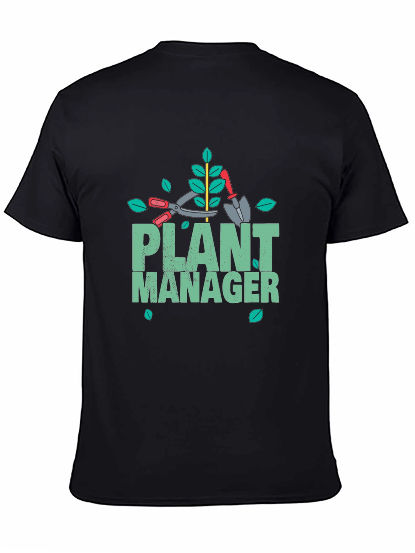 Plant Manager Gardening T-Shirt - Black