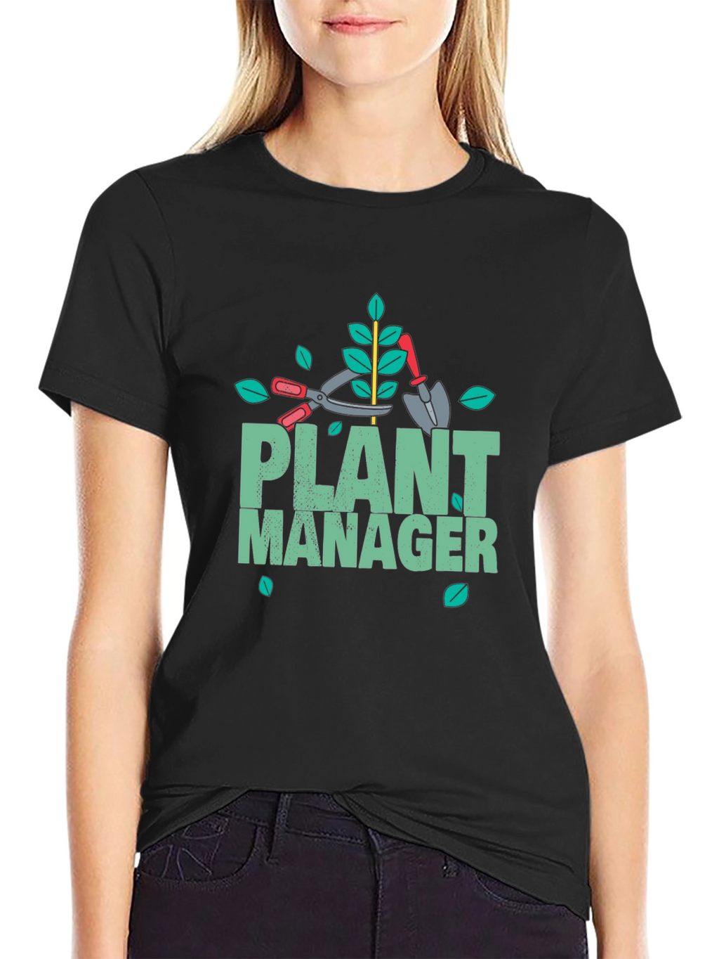Plant Manager Gardening T-Shirt - Black