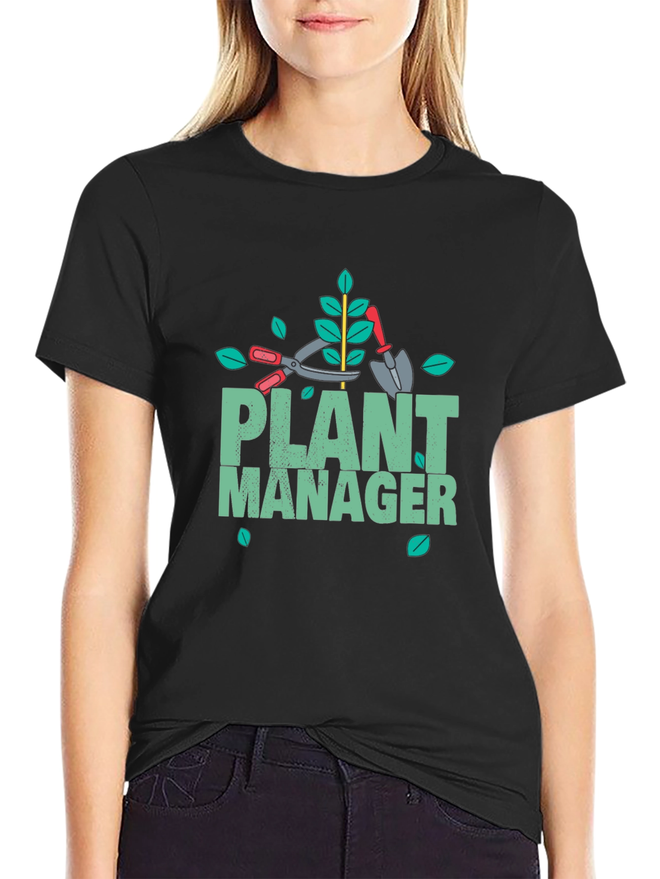 Plant Manager Gardening T-Shirt - Black