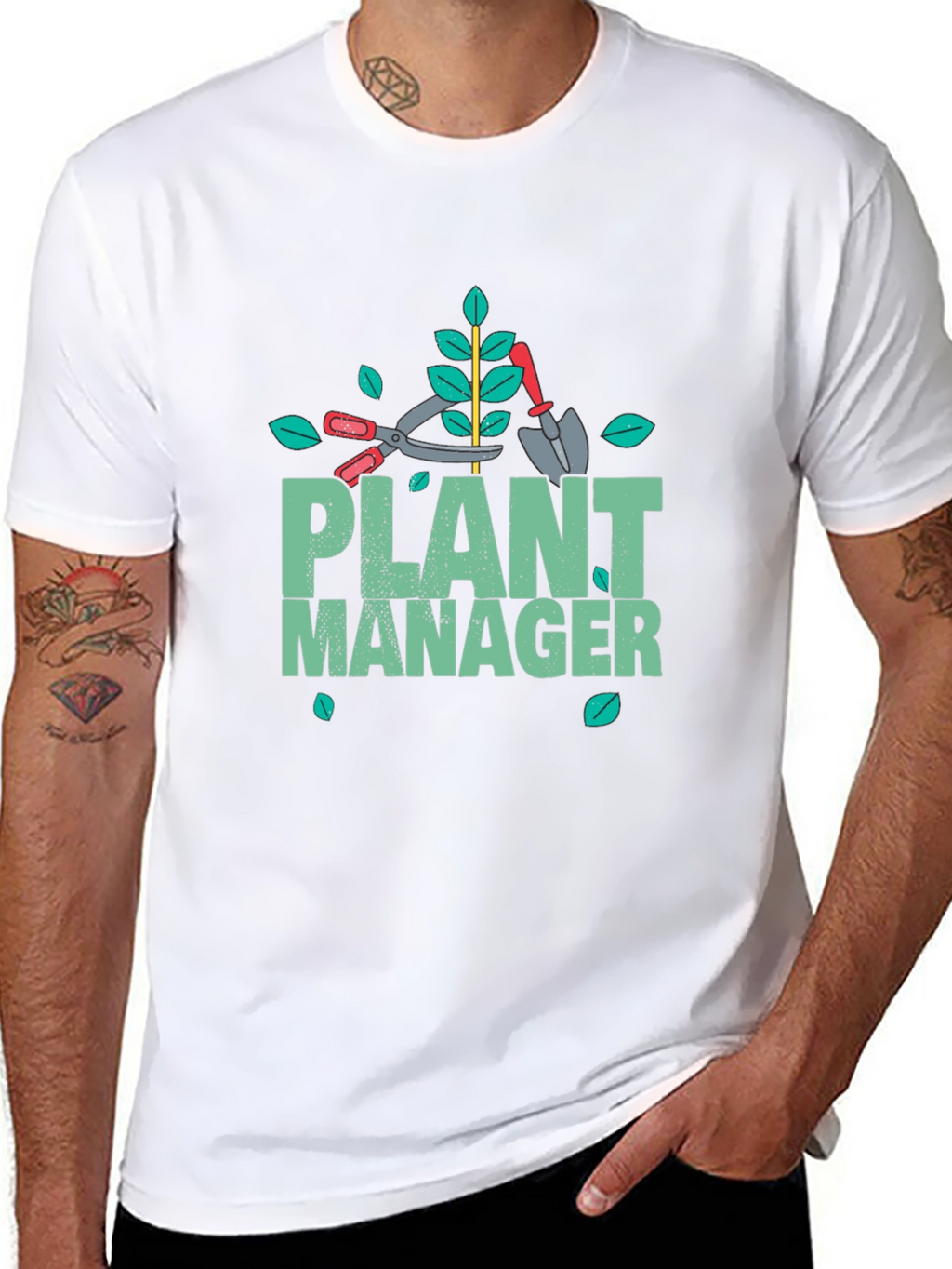 Plant Manager Gardening T-Shirt - Black